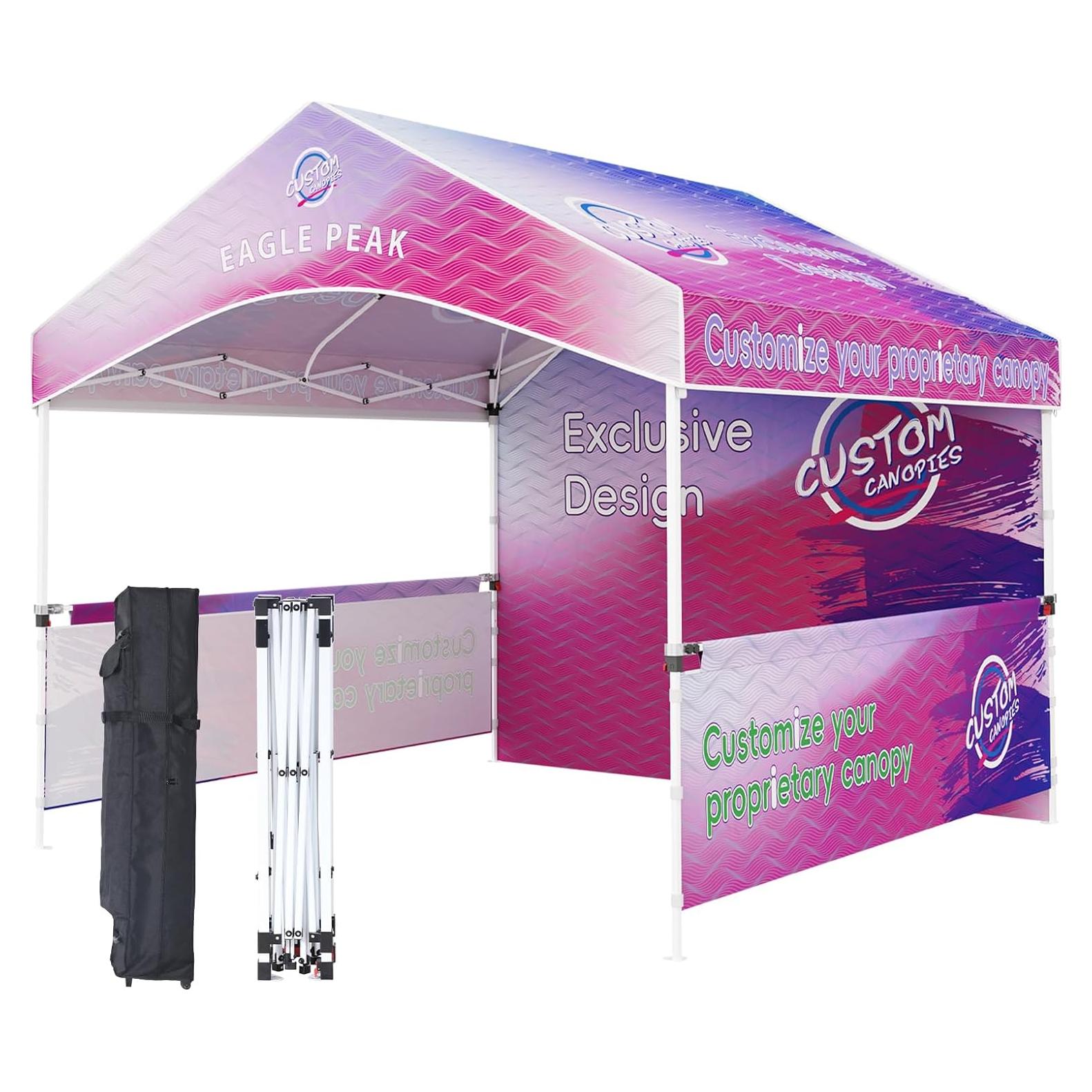 Carpa Personalizada EAGLE PEAK 10x10 Techo a Dos Aguas