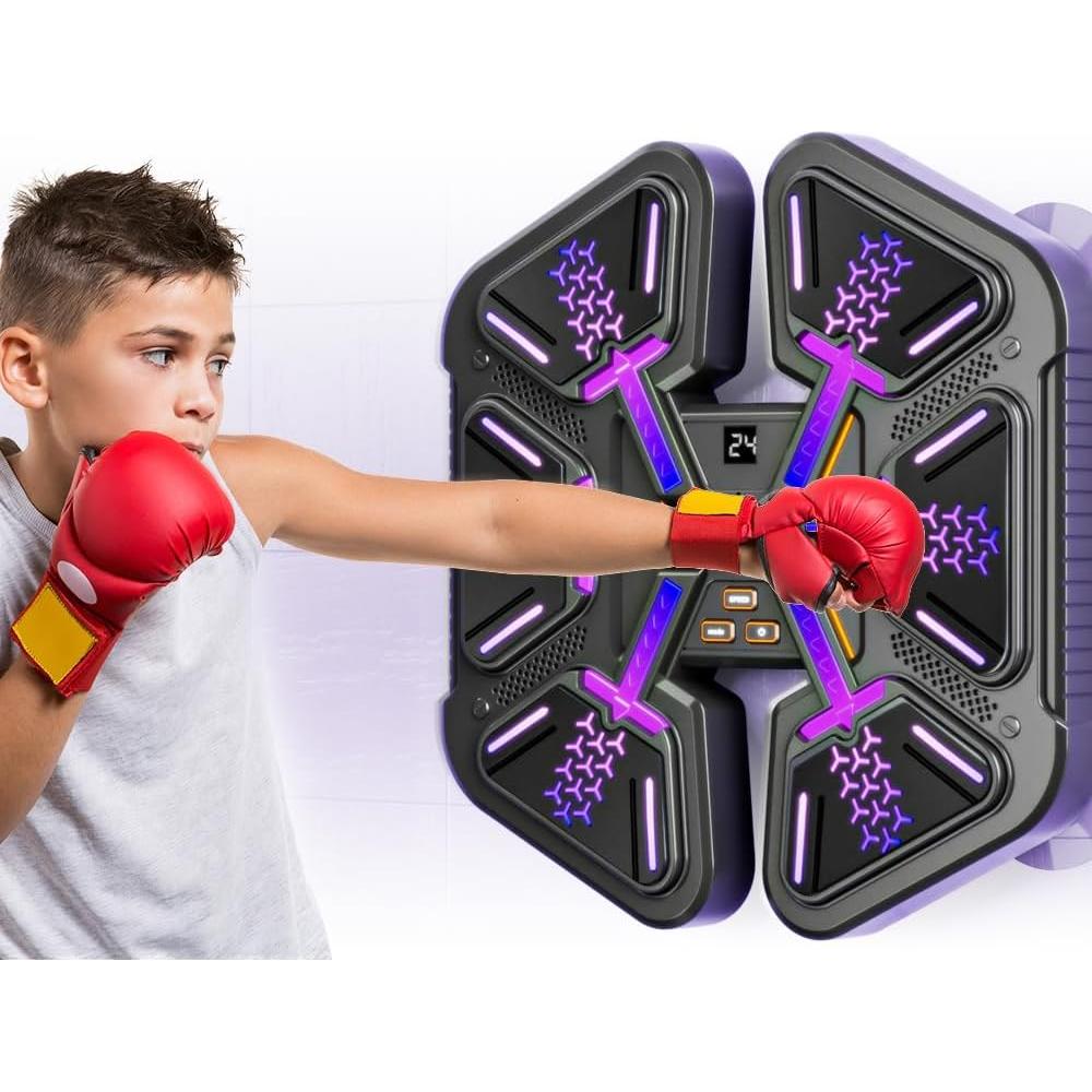 Máquina de Boxeo Musical NETEHU con Guantes - Entrenador Inteligente