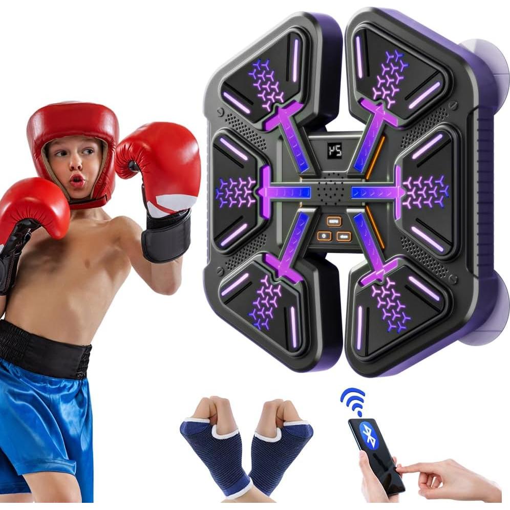 Máquina de Boxeo Musical NETEHU con Guantes - Entrenador Inteligente