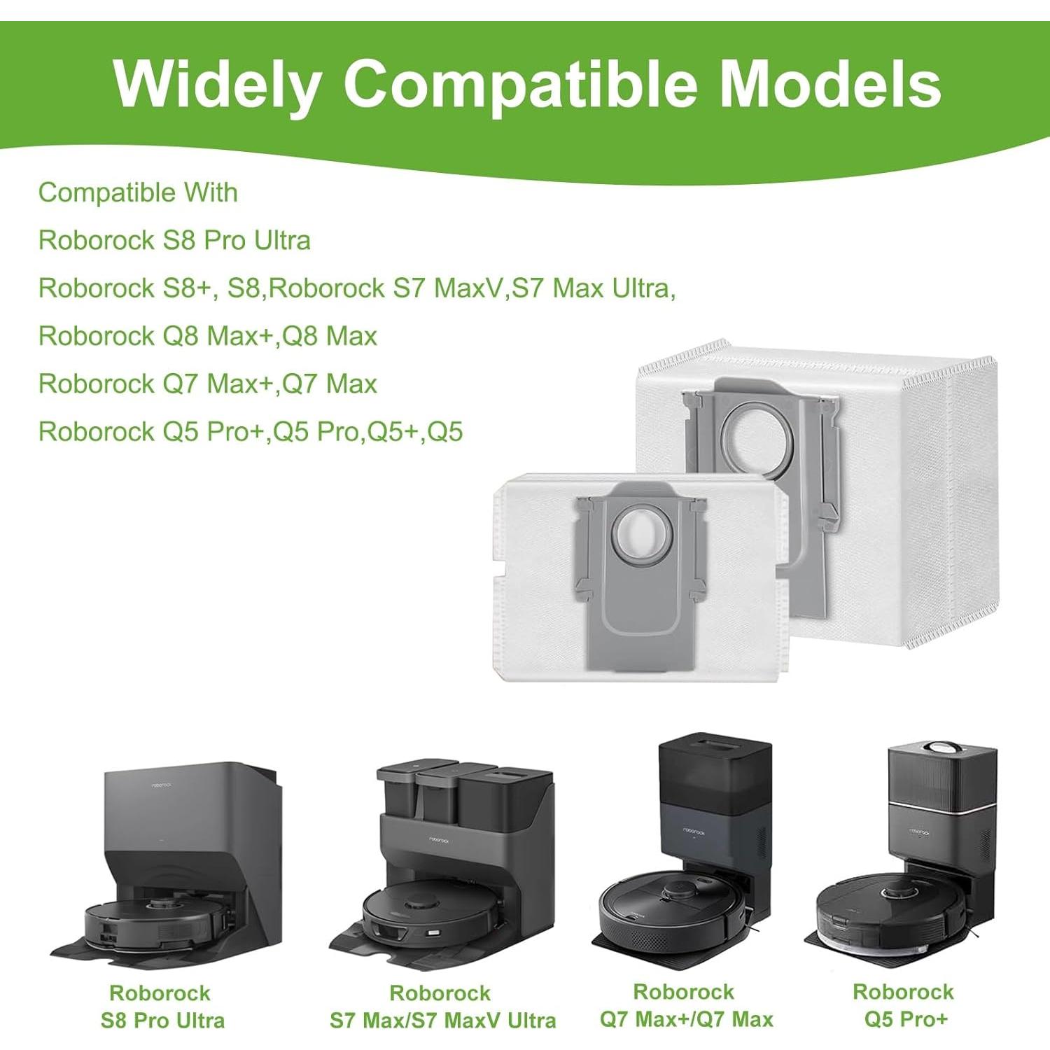 16 Bolsas de Repuesto RelaxNest para Aspiradora Roborock Q5/Q7/Q8