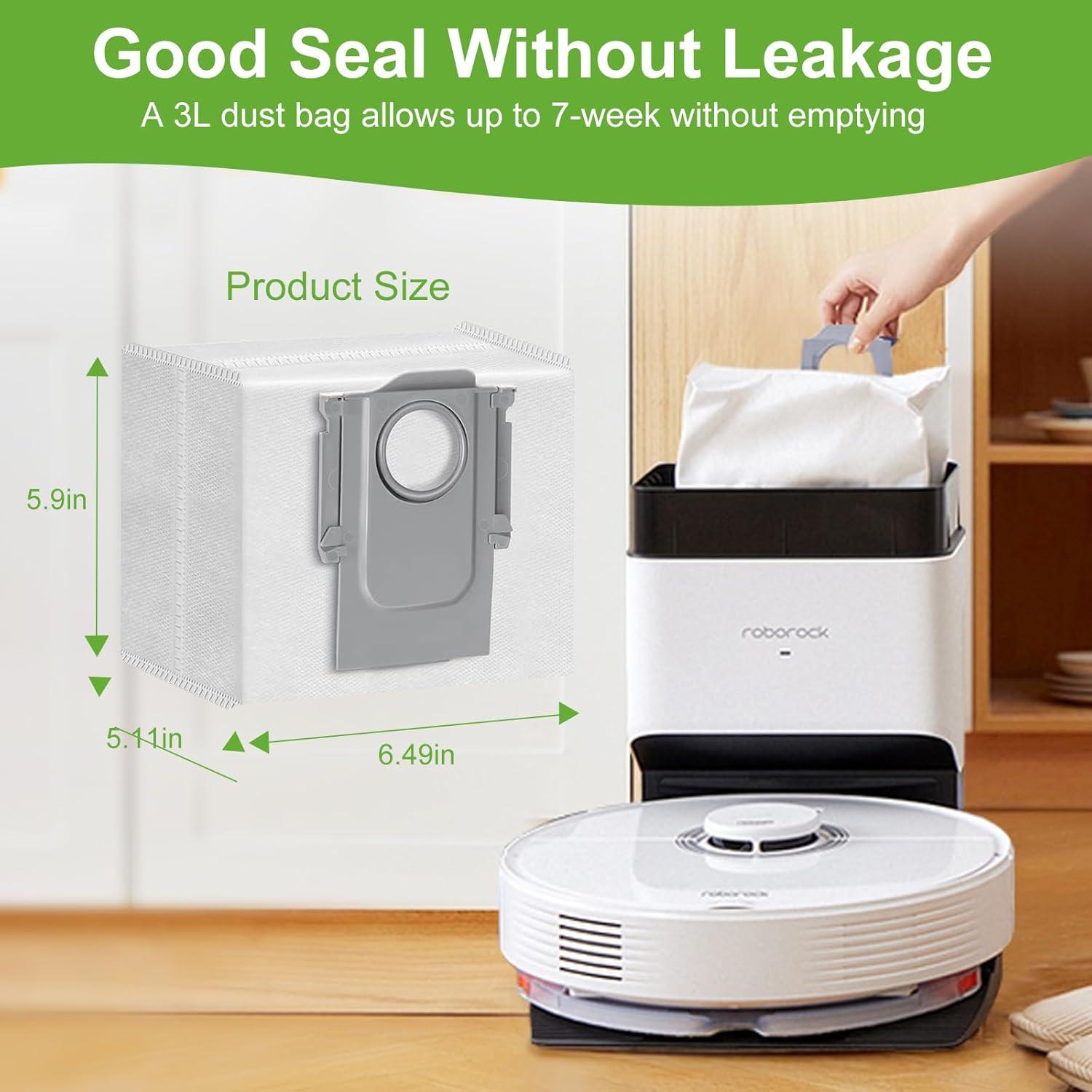 16 Bolsas de Repuesto RelaxNest para Aspiradora Roborock Q5/Q7/Q8