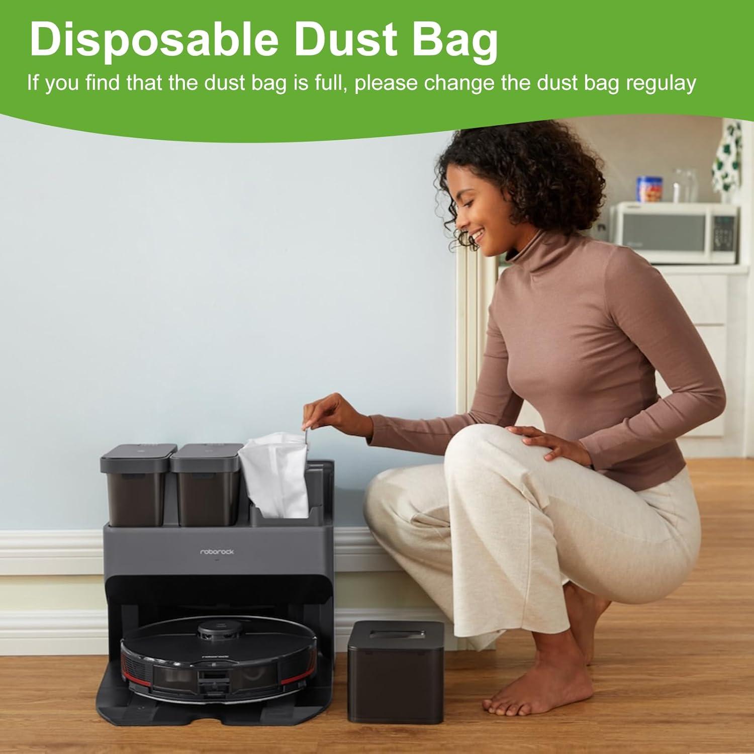 16 Bolsas de Repuesto RelaxNest para Aspiradora Roborock Q5/Q7/Q8