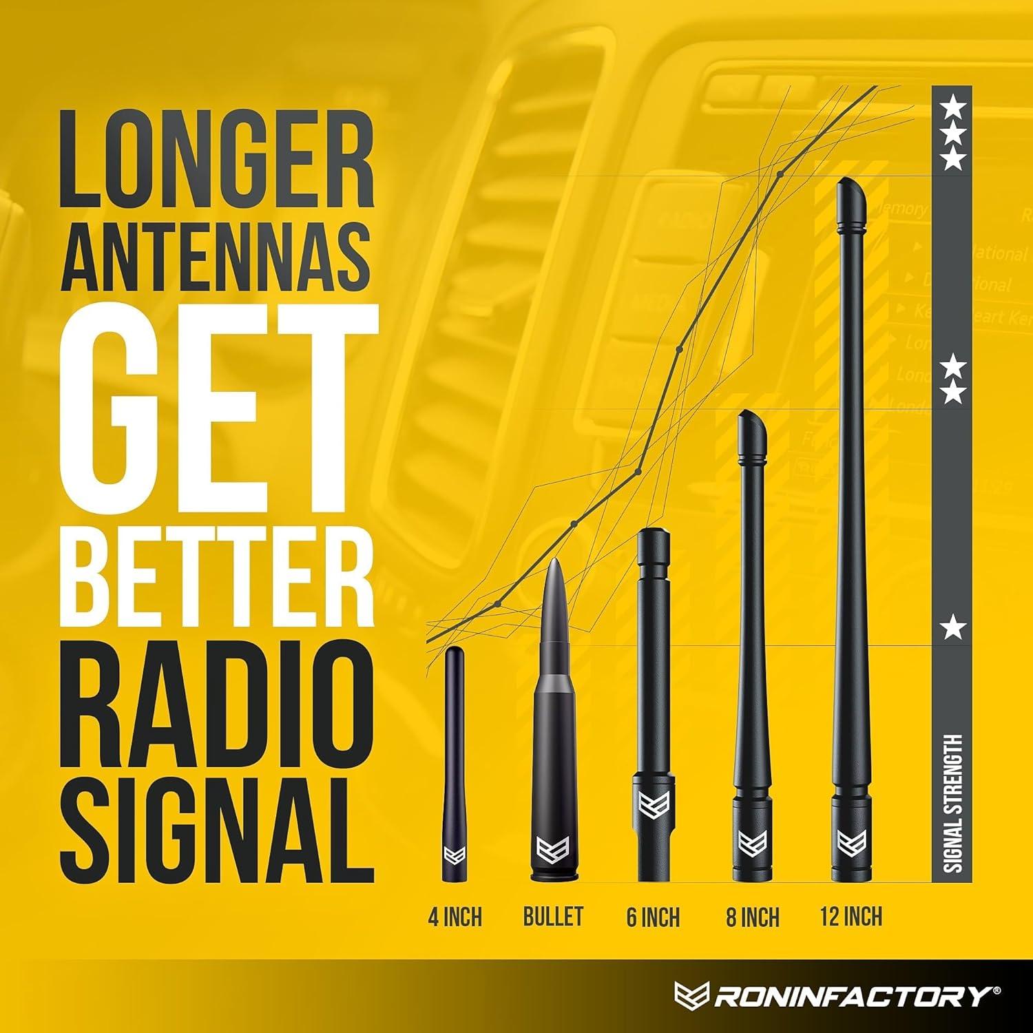 Antena corta Ronin Factory 5" SmartGuard para Chevy/GMC