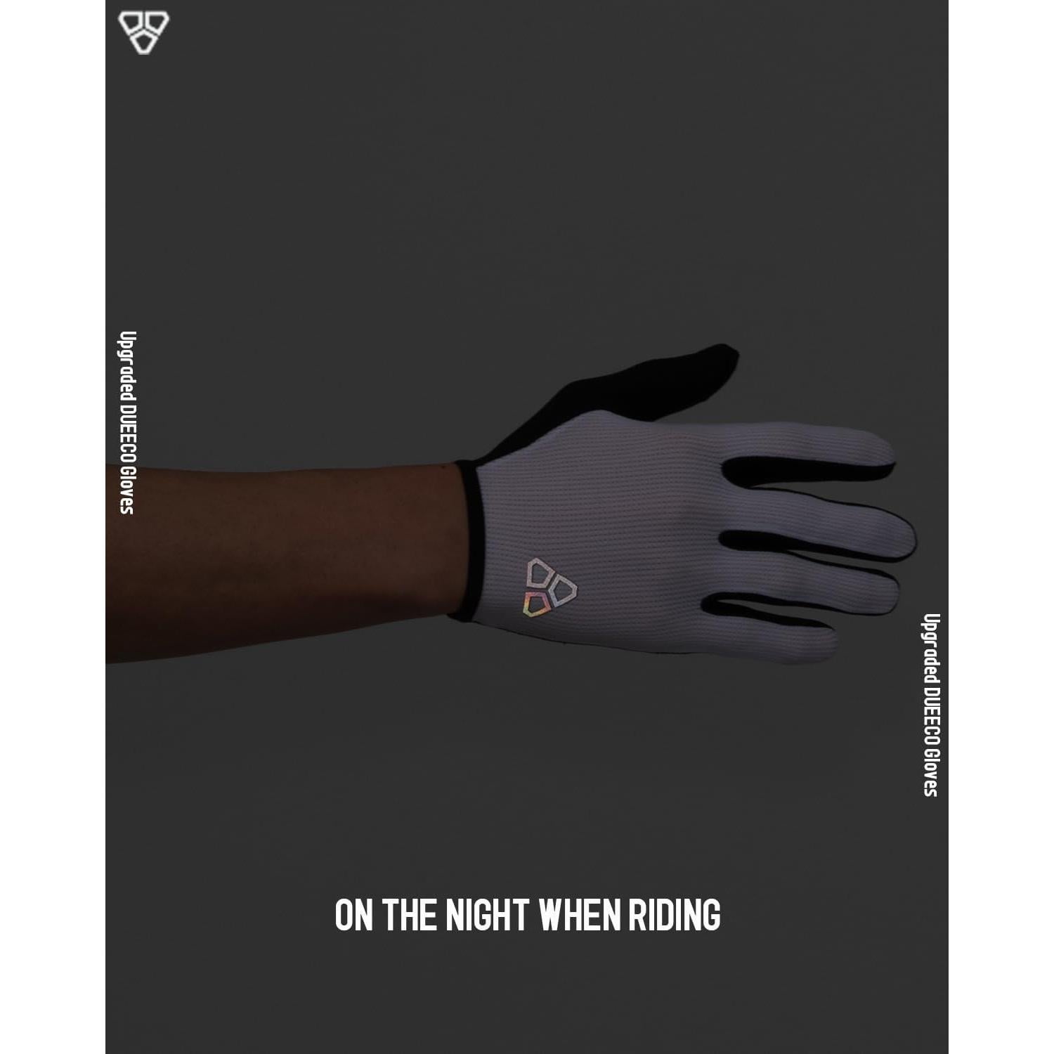 Guantes de Ciclismo DUEECO Finos Táctiles Negro Pequeño