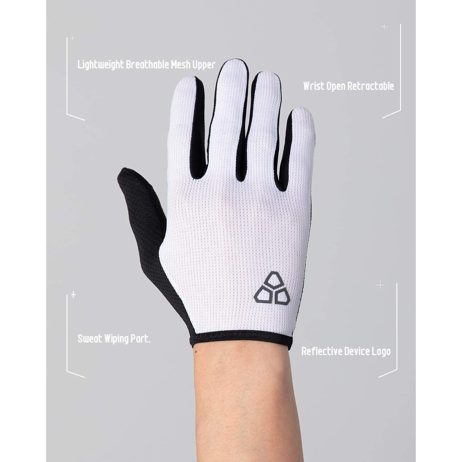 Guantes de Ciclismo DUEECO Finos Táctiles Negro Pequeño