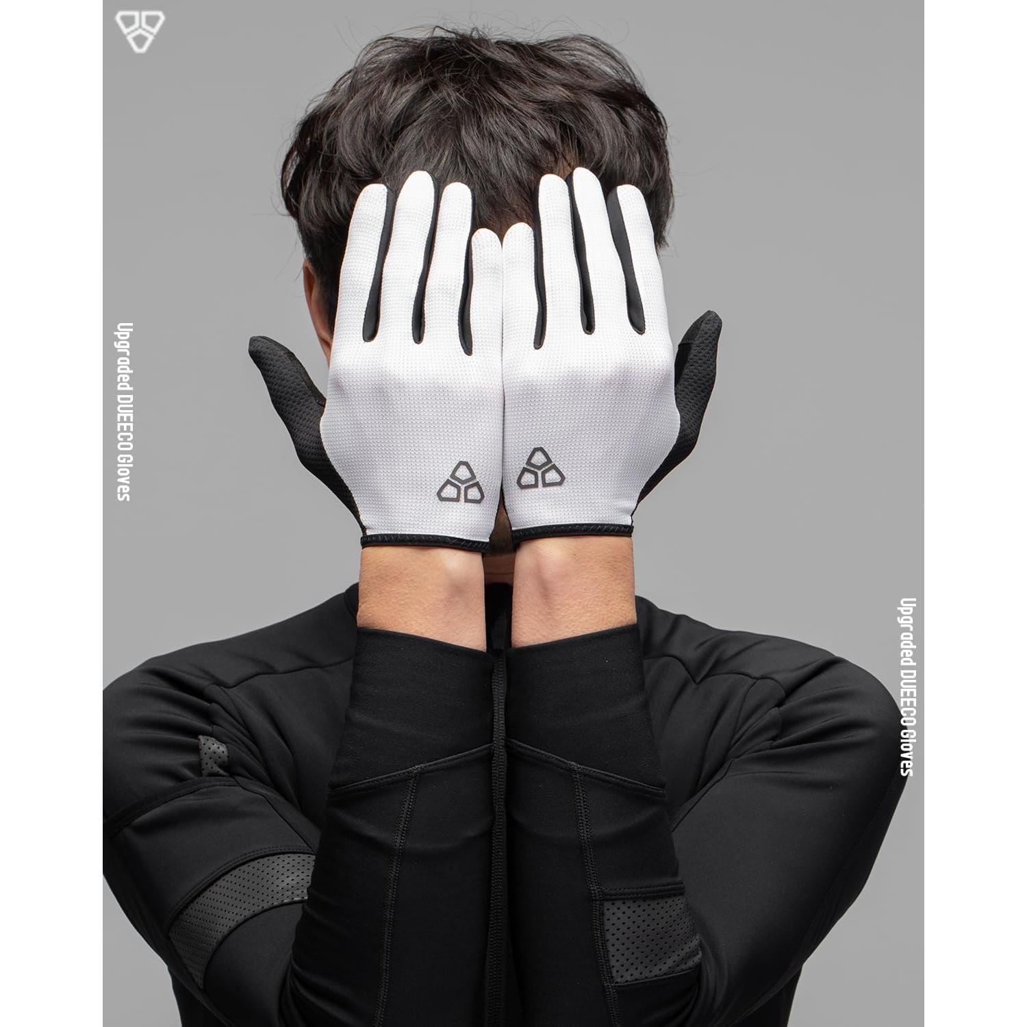 Guantes de Ciclismo DUEECO Finos Táctiles Negro Pequeño