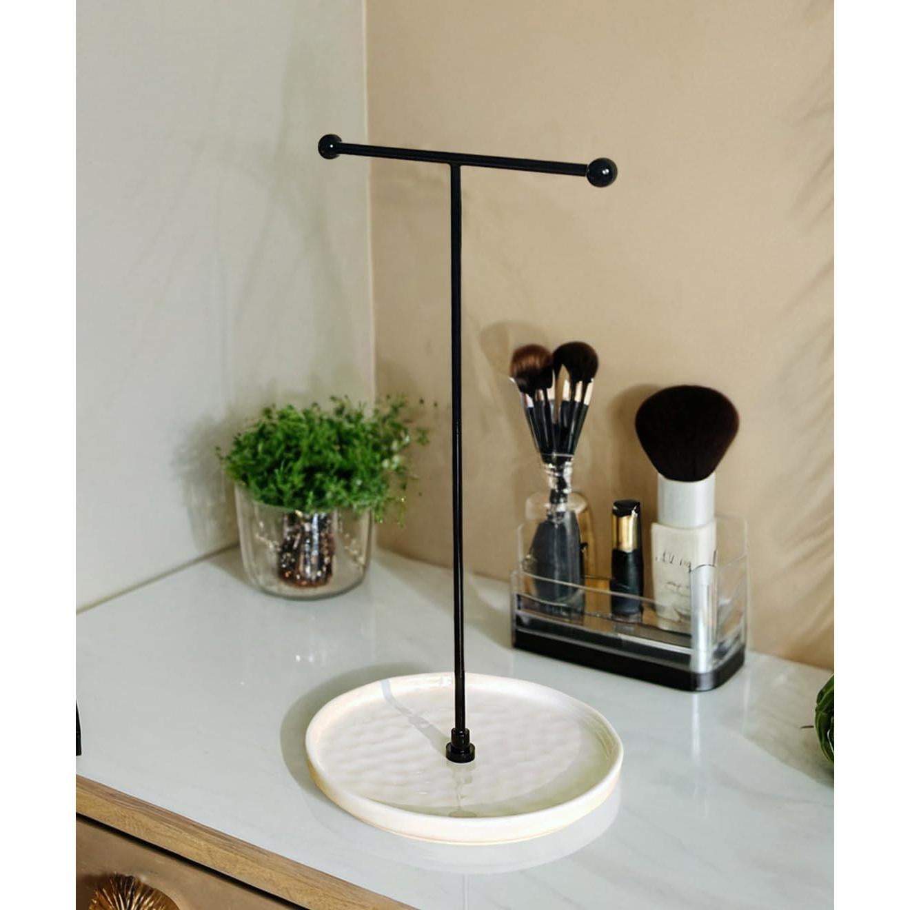 Soporte para Collares VROOMIUM Cerámica Blanco Chic 15.24cm