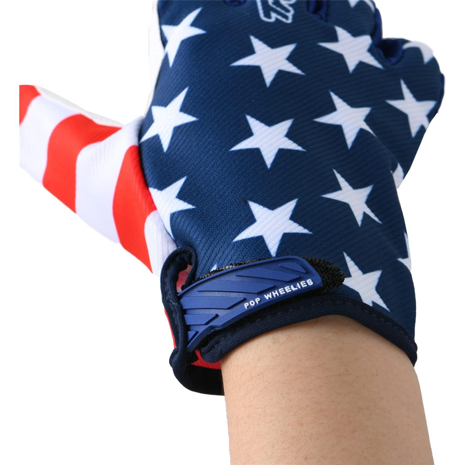 Guantes de Ciclismo EXCEREY con Bandera Americana - Unisex