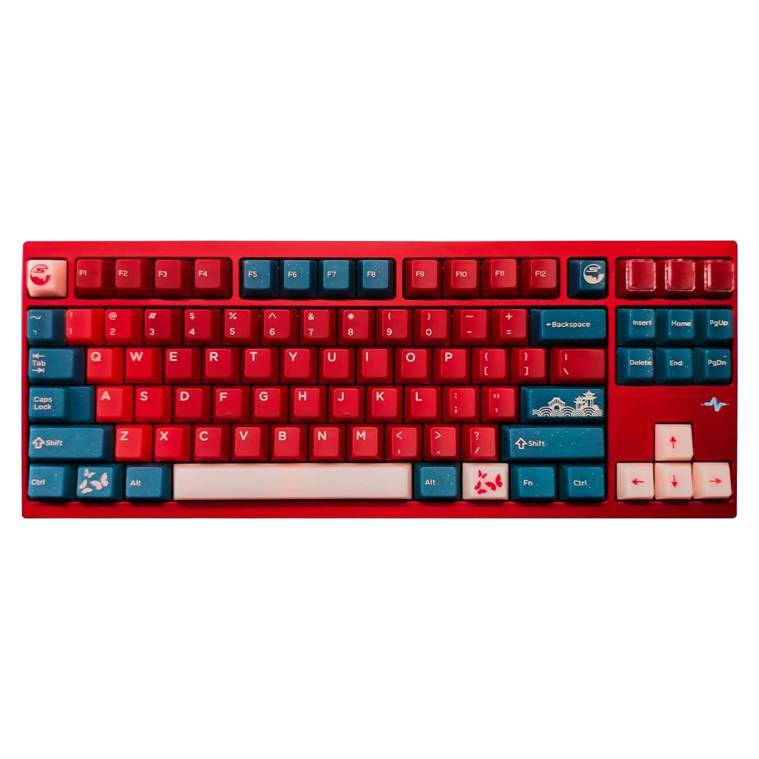 Teclado Mecánico JSJT - 170 Teclas Translúcidas Frijol Rojo