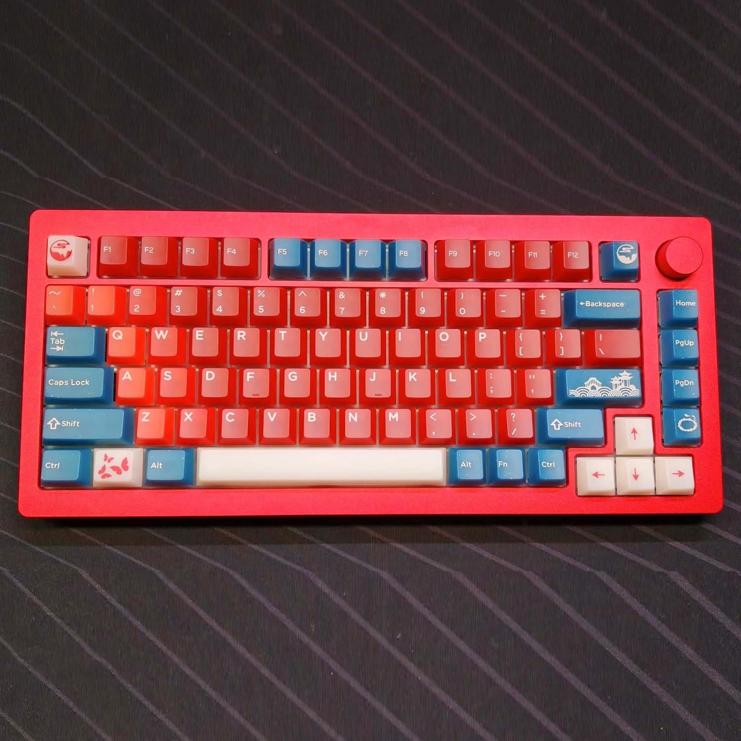 Teclado Mecánico JSJT - 170 Teclas Translúcidas Frijol Rojo