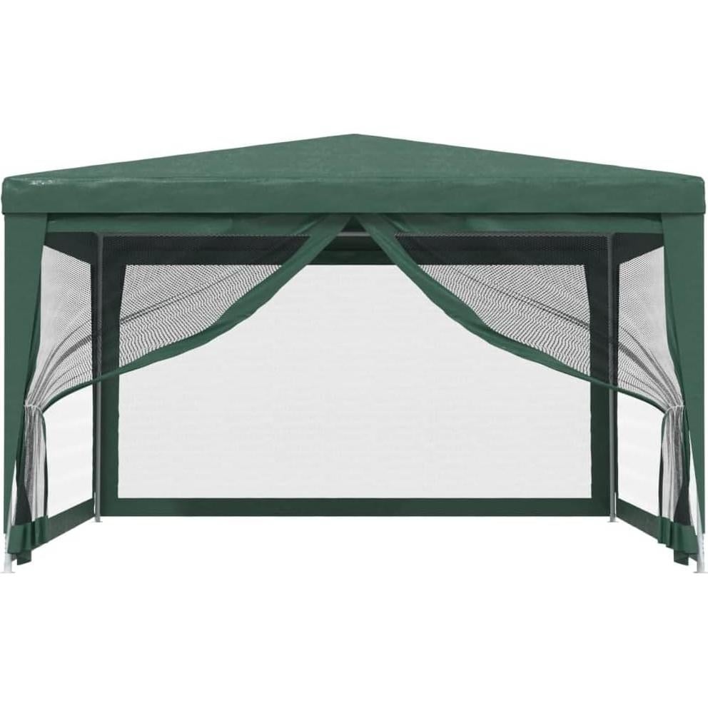 Carpa de Fiesta ANYCHOLE 4x4m con Paredes de Malla Verde HDPE