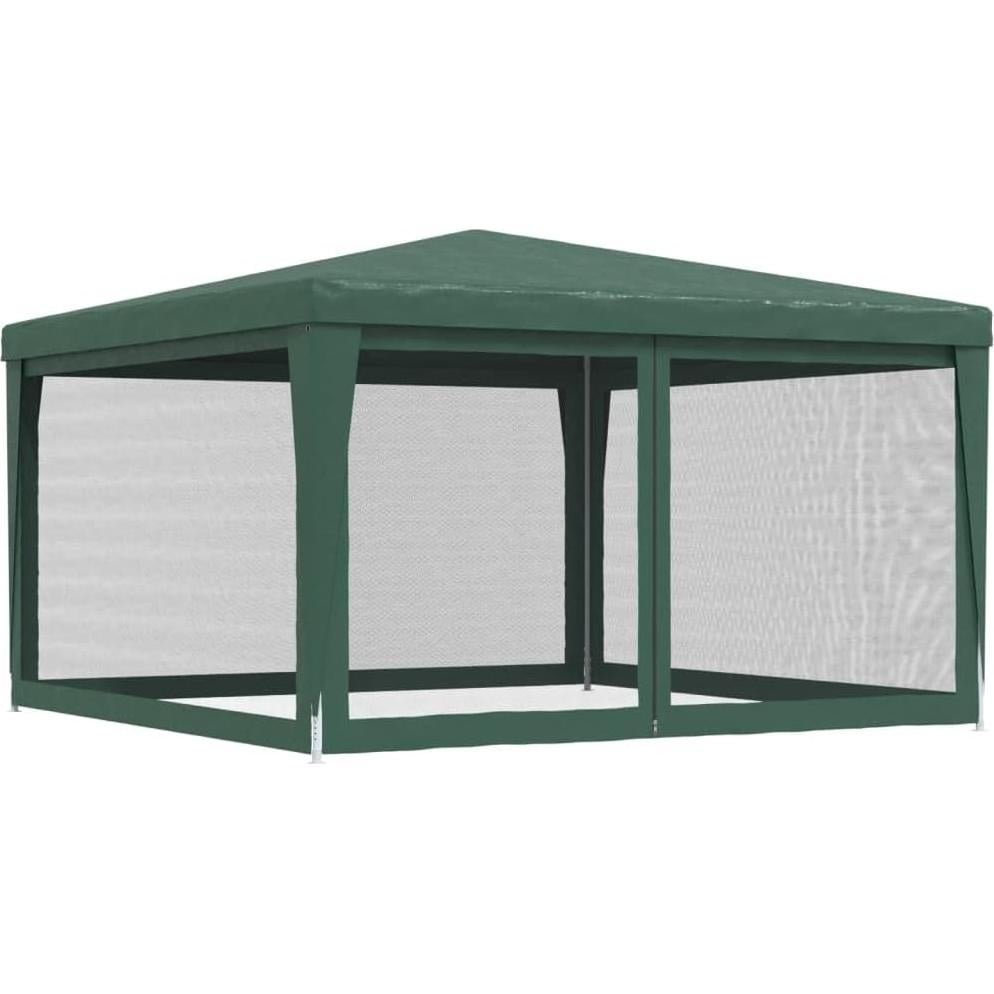 Carpa de Fiesta ANYCHOLE 4x4m con Paredes de Malla Verde HDPE