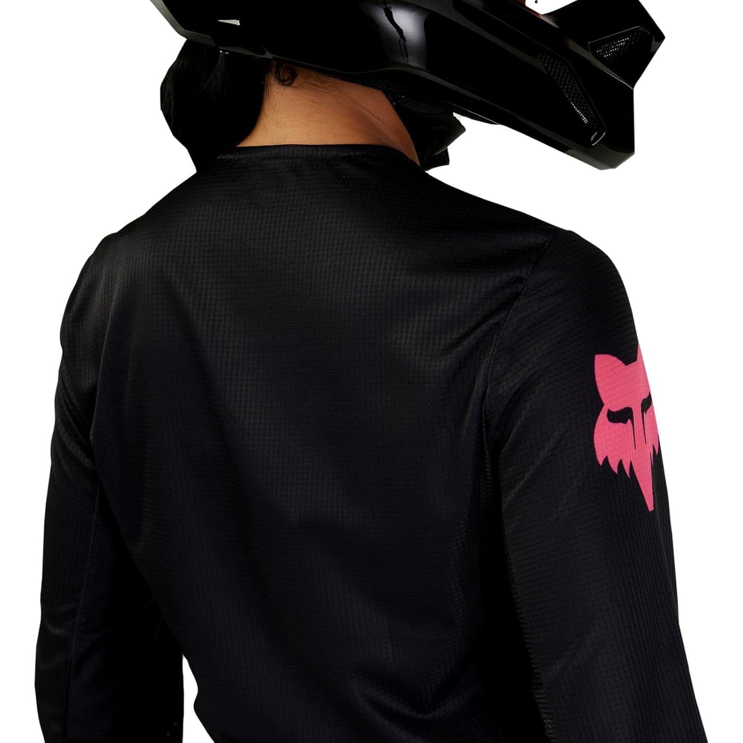 Jersey de Motocross Fox Racing Blackout Mujer - Negro