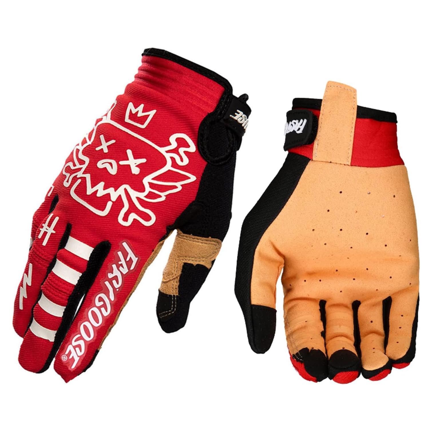 Guantes de Ciclismo EXCEREY Microfibra Unisex Negro Rojo
