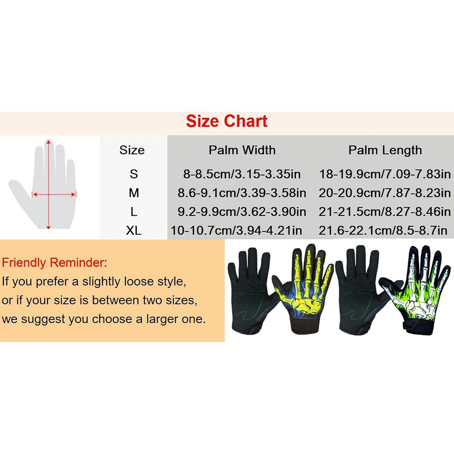 Guantes de Ciclismo EXCEREY Esqueleto Táctil Azul para MTB