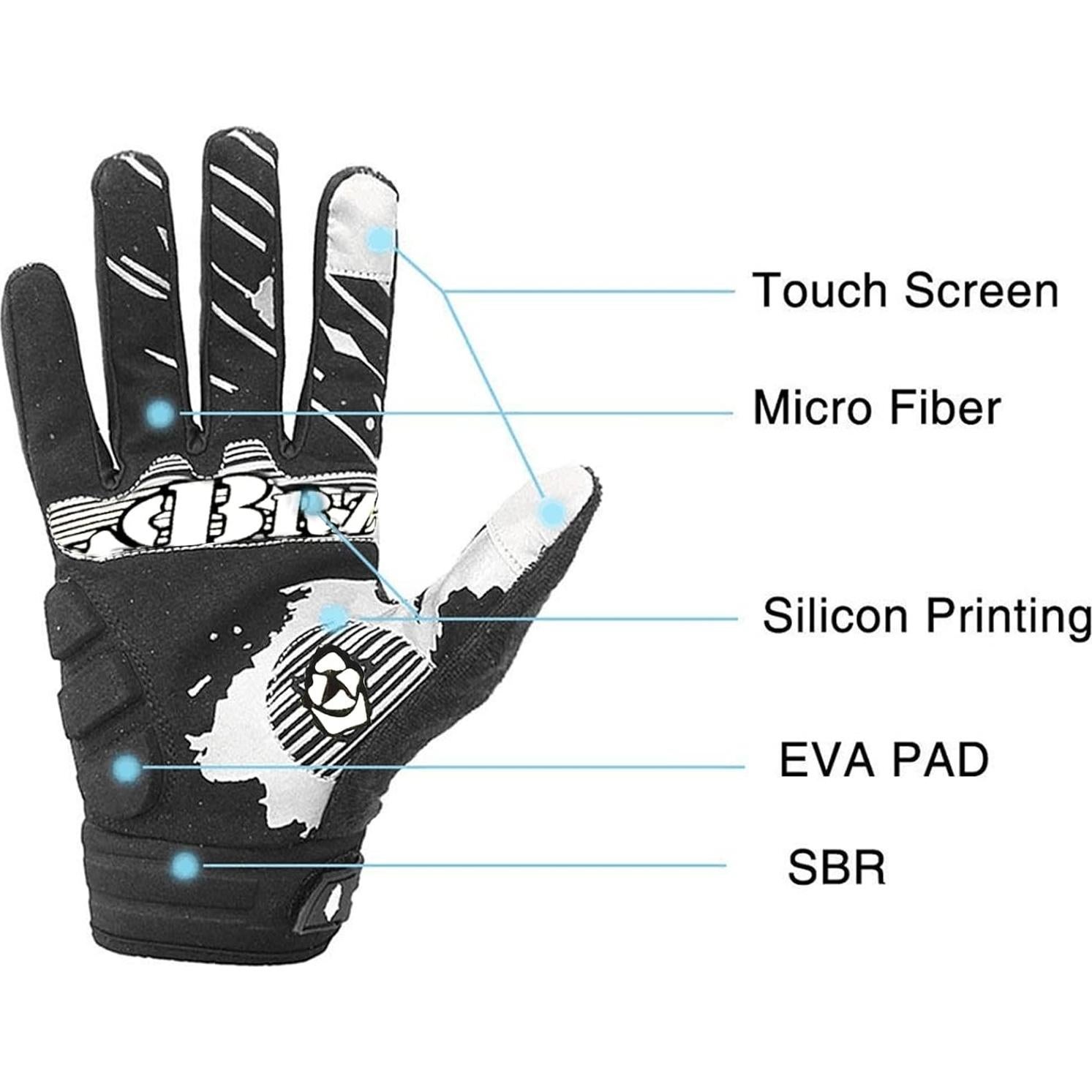 Guantes de Ciclismo BRZSACR Rosa Táctiles Antideslizantes