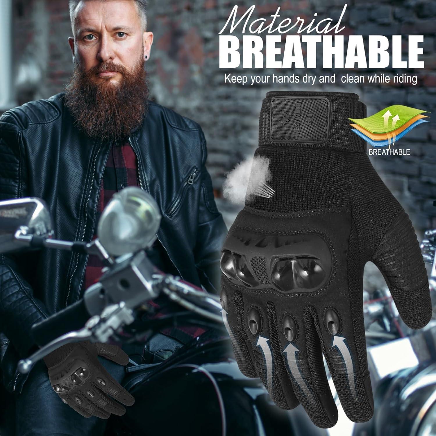 Guantes de Motocicleta WESTWOOD FOX RL8 Negros Talla Pequeña