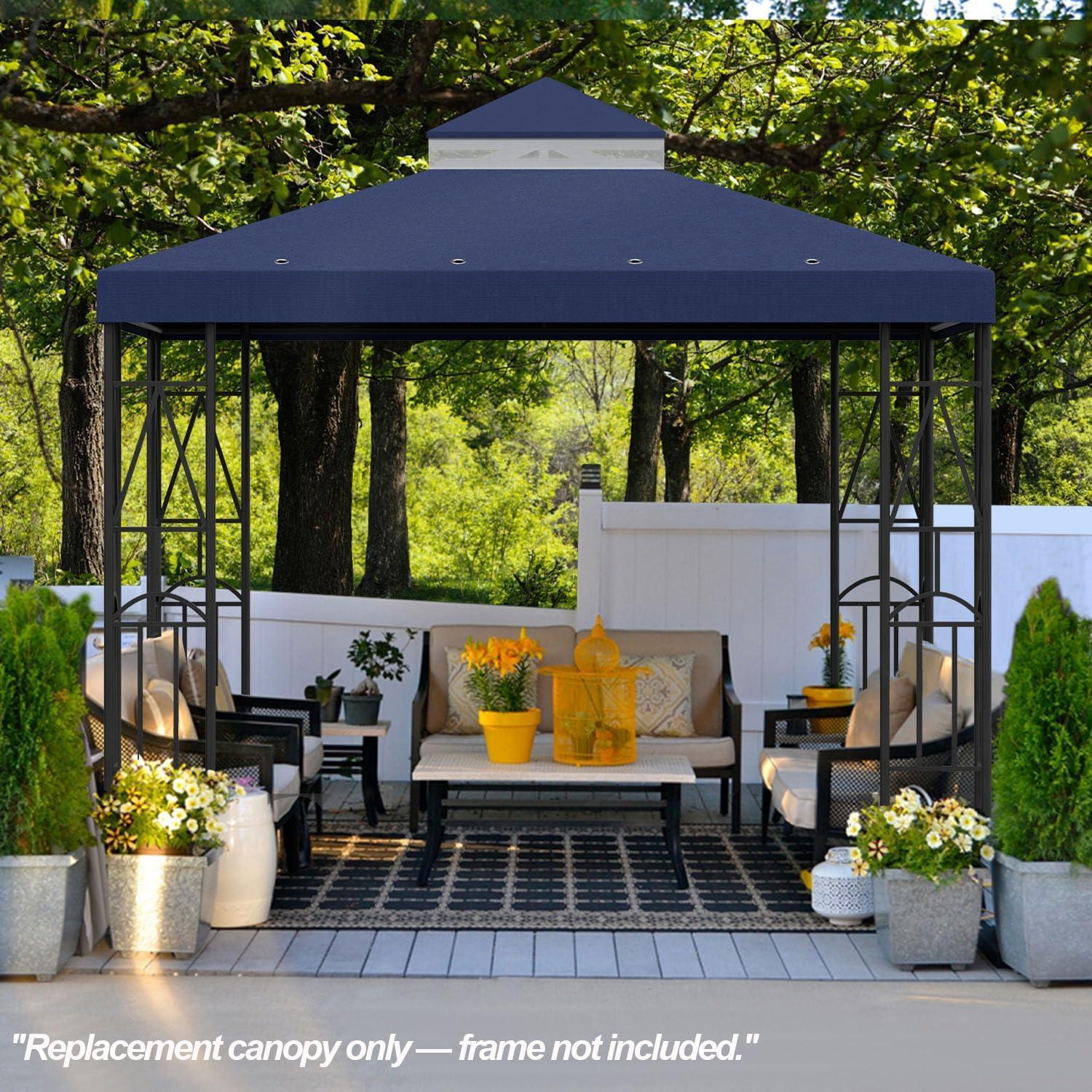 Cubierta de Reemplazo Gazebo 302x302cm Morikoro Azul Marino