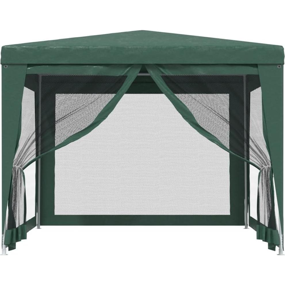 Carpa de Fiesta RINDIGOO 3x3m Verde con 4 Paredes de Malla