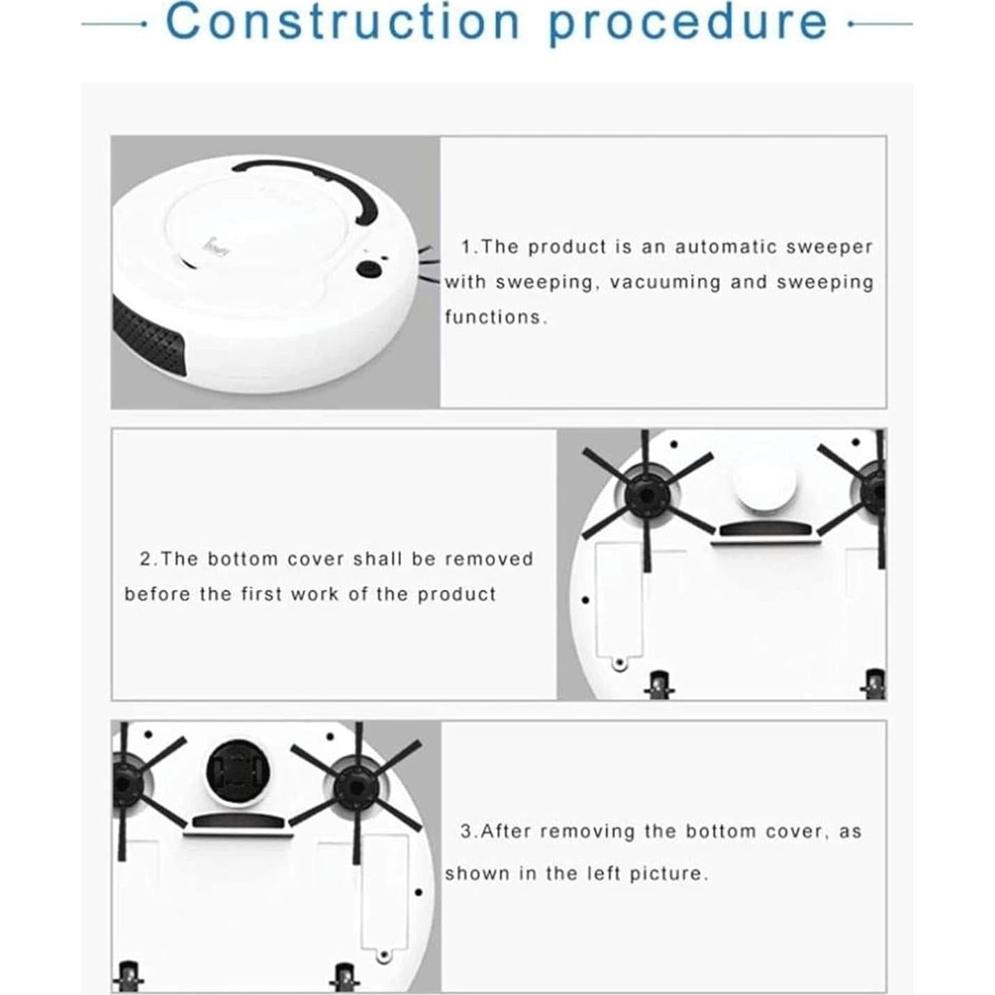 Aspiradora Robot Beyori Inteligente 6.5cm Carga Automática
