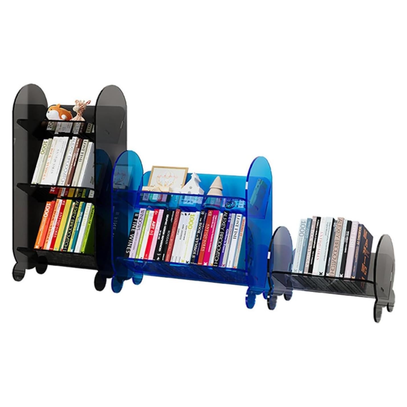 Estantería Acrílica Zoneshare 1 Nivel Pequeño Negro