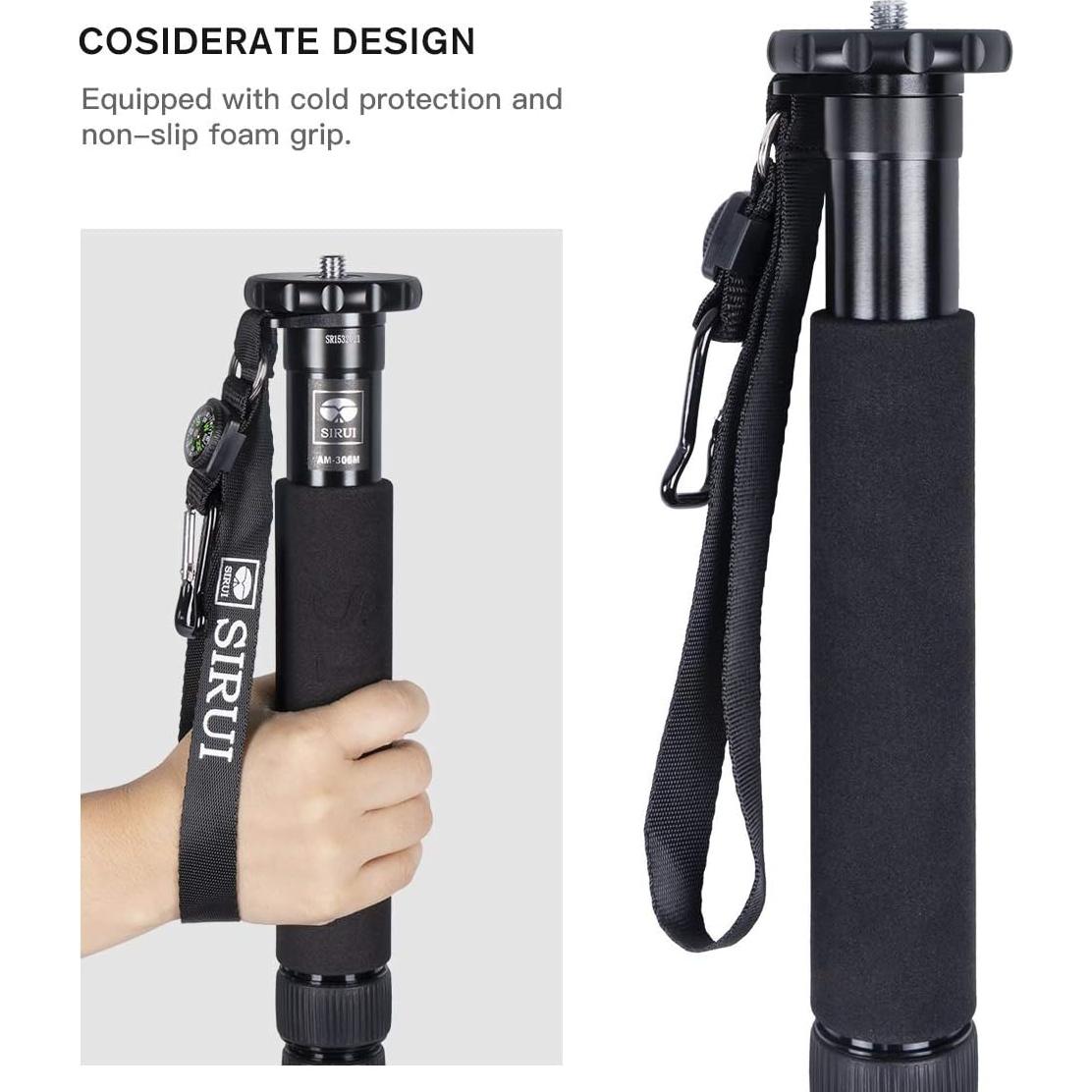 Monopie SIRUI AM-306M de Aluminio 155cm Ligero 8kg