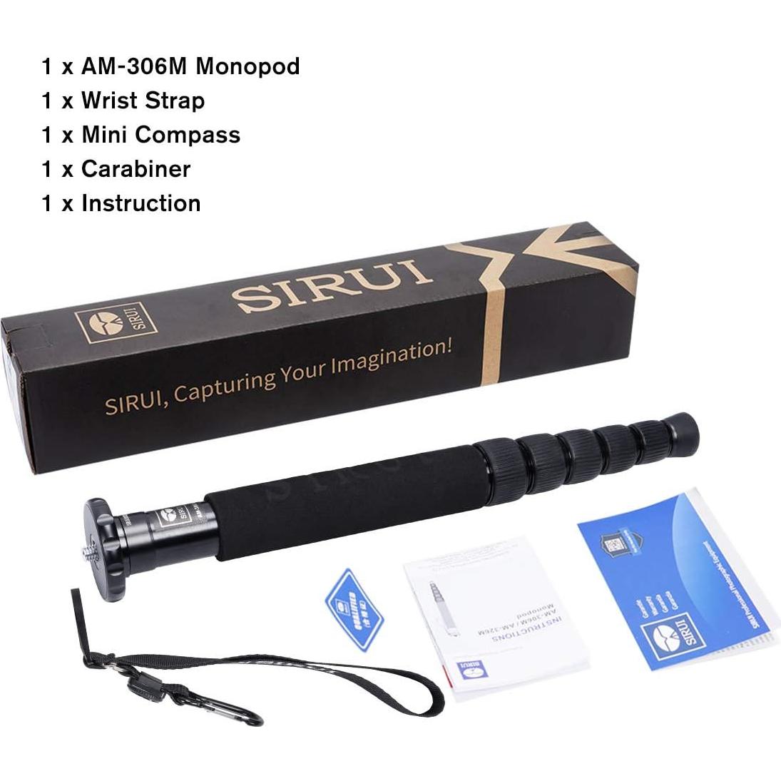 Monopie SIRUI AM-306M de Aluminio 155cm Ligero 8kg