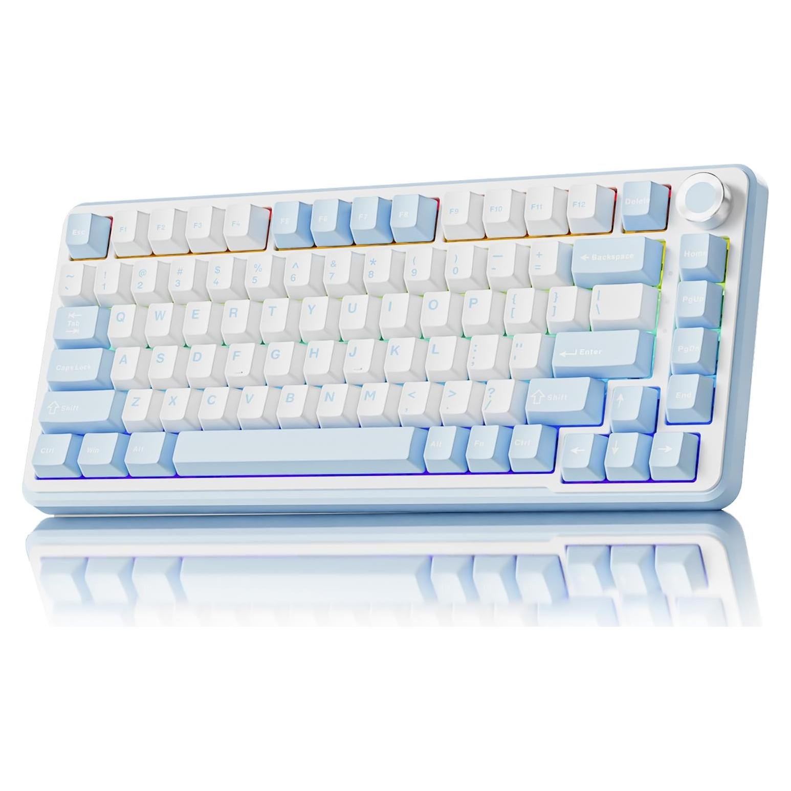 Teclado Mecánico Inalámbrico EWEADN GS75 75% RGB PBT
