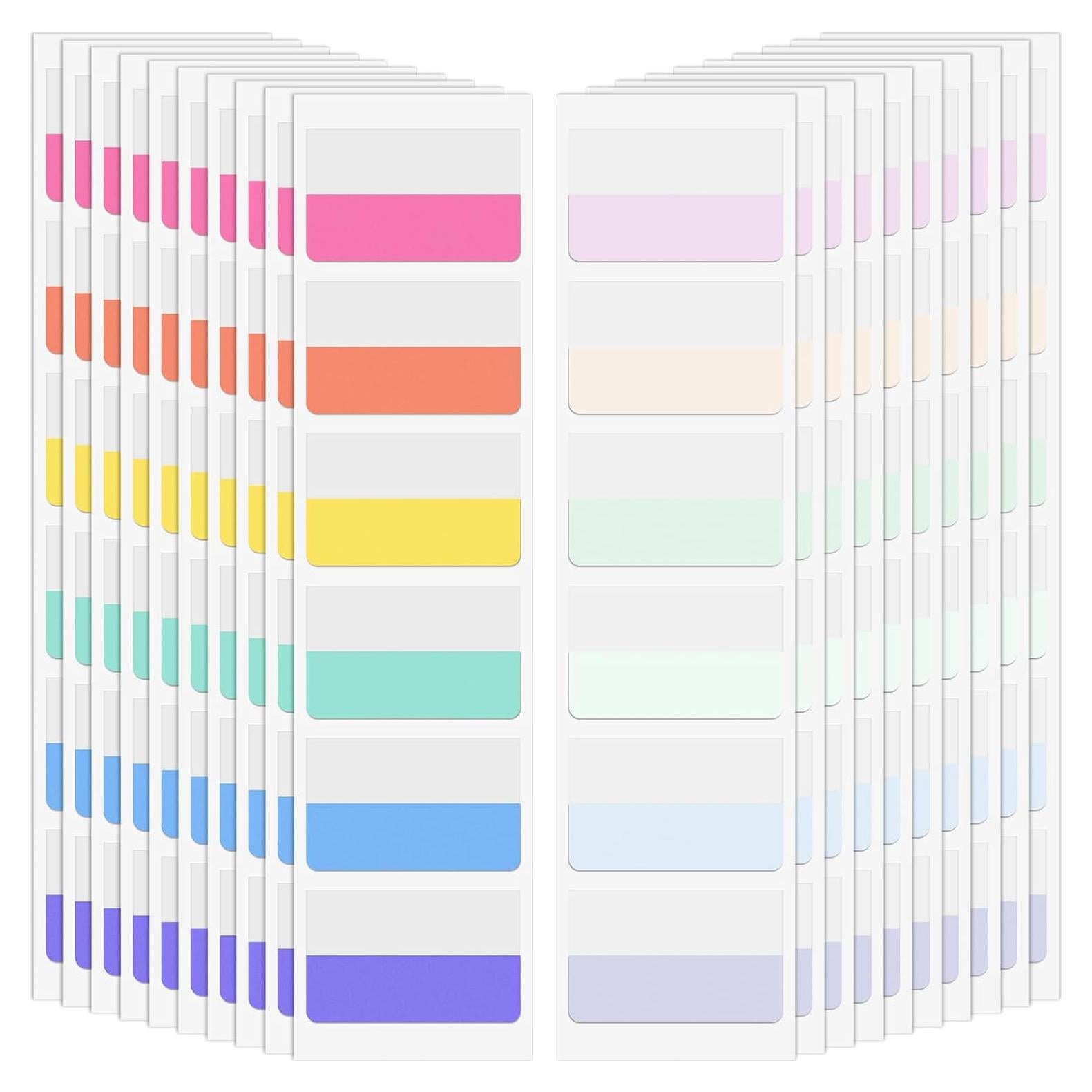 240 Etiquetas Adhesivas Reescribibles Imeepa - 12 Colores