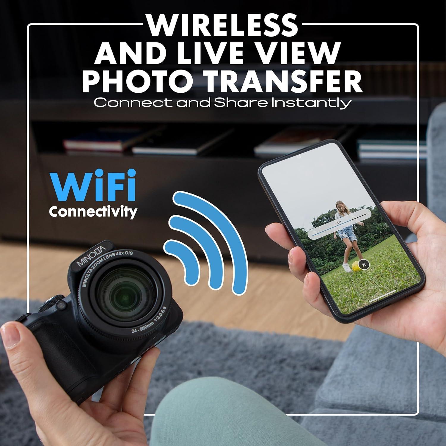 Cámara Digital Minolta MN40Z 20MP Zoom 40x Video FHD 1080p