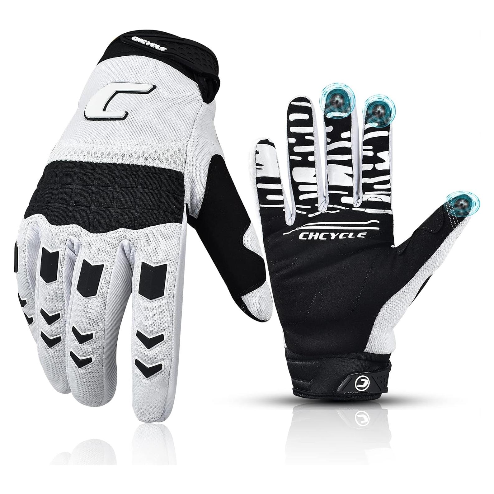 Guantes de Motocross CHCYCLE Medianos Negros Táctiles