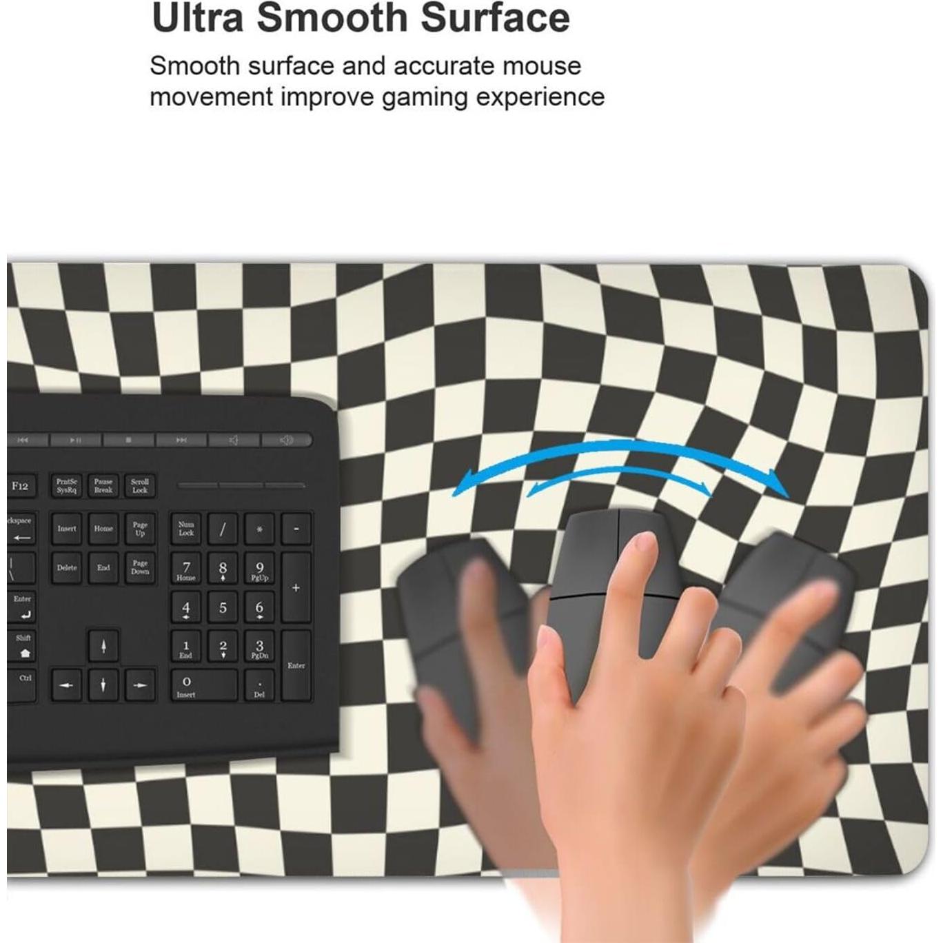 Alfombrilla de Ratón Echoserein XL Cuadriculada Retro 80x30cm