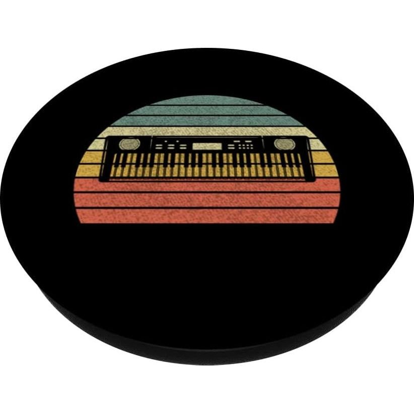PopSockets Teclado Retro Musical Intercambiable Negro