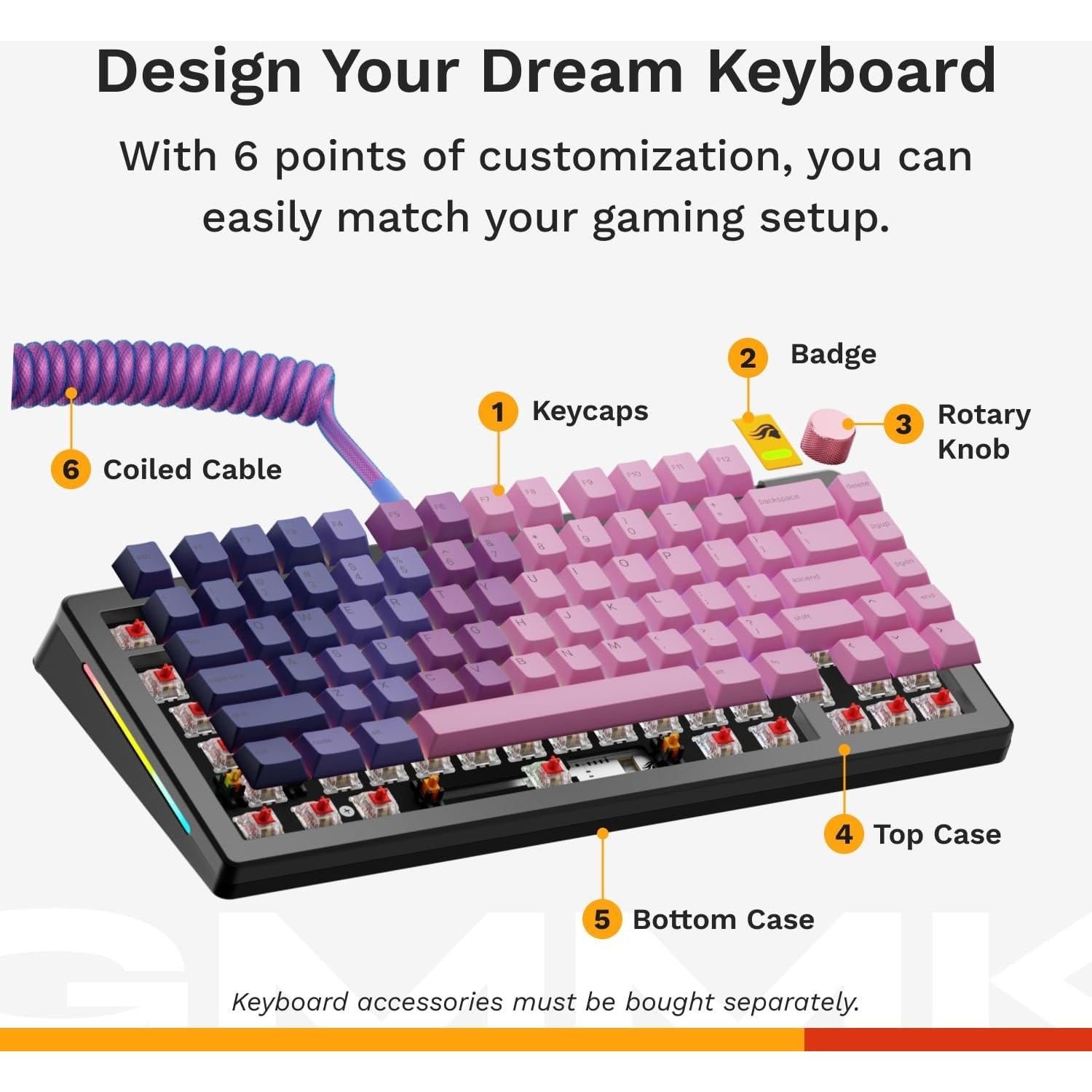 Teclado Gaming Glorious GMMK 3 PRO Inalámbrico 75% Negro