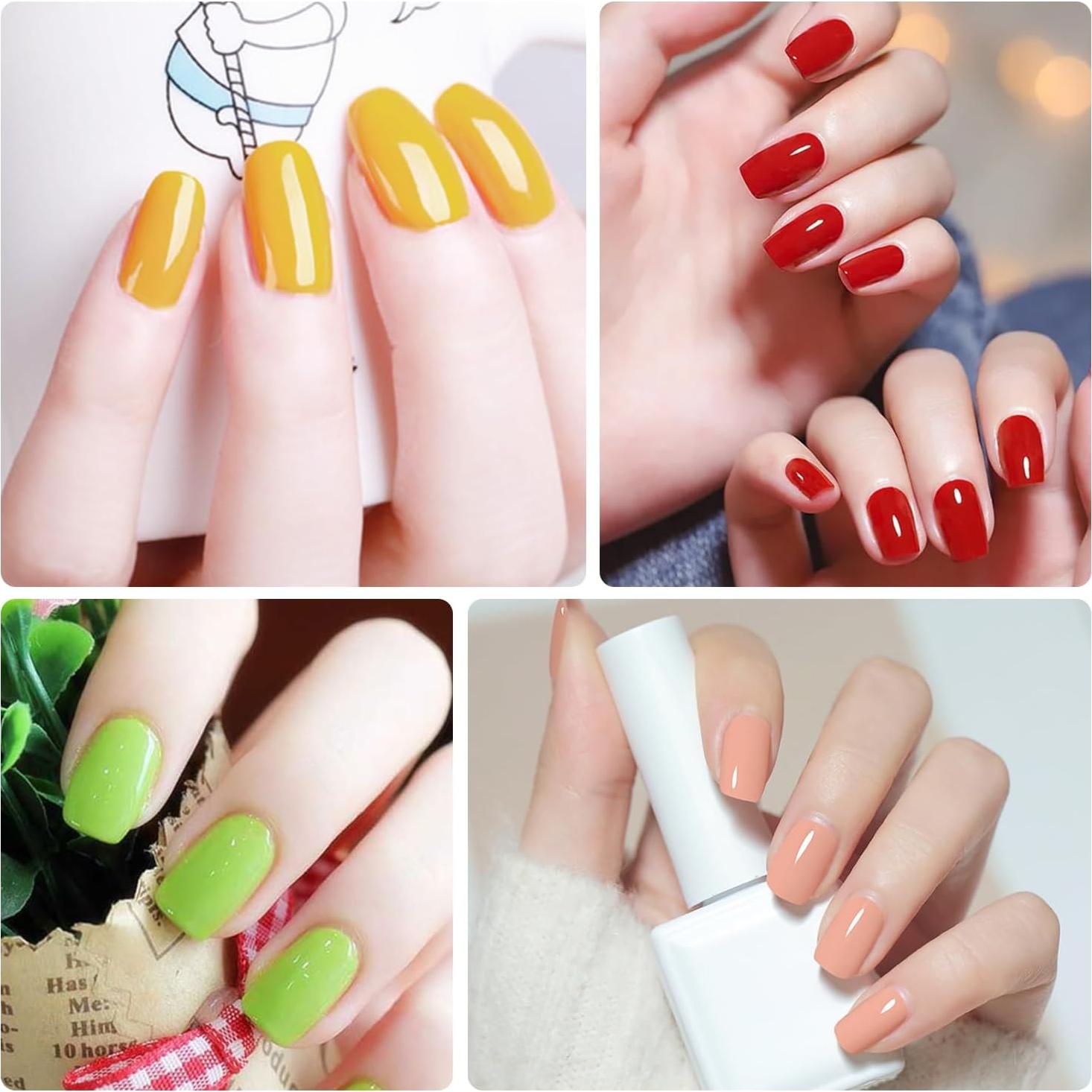 12 Hojas Stickers de Uñas Fluorescentes YECIRALA 168 Pcs