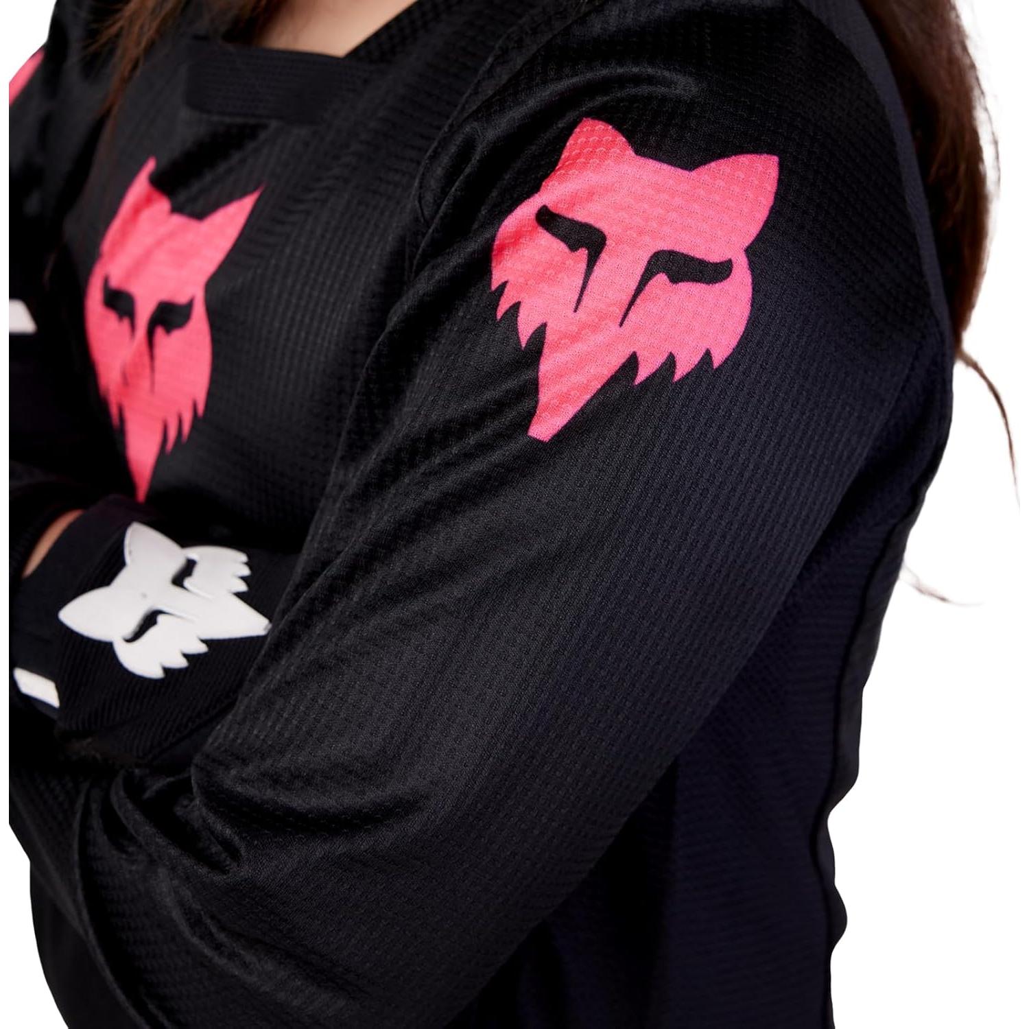 Jersey de Motocross Fox Racing Blackout Niñas Negro
