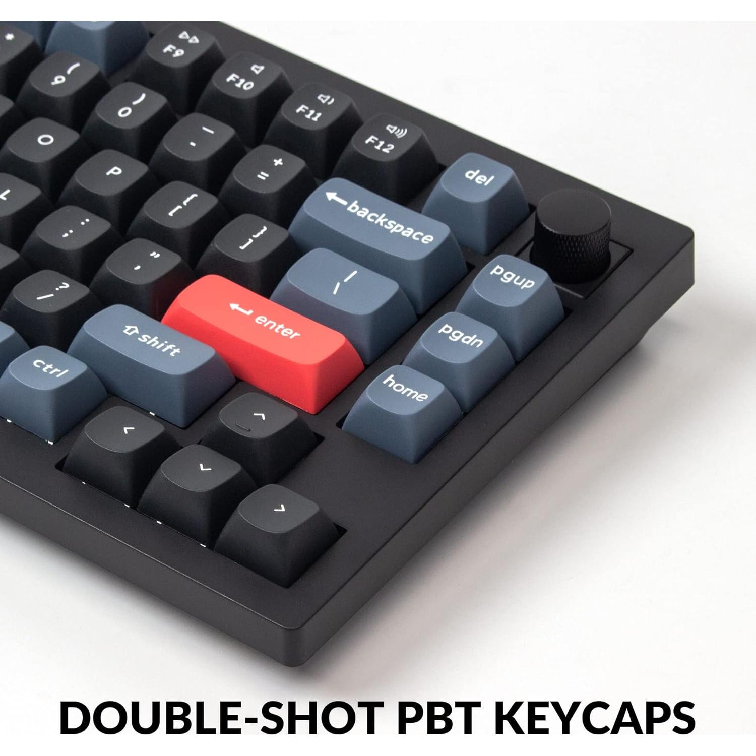Teclado Mecánico Keychron V1 75% QMK/VIA Marrón Intercambiable