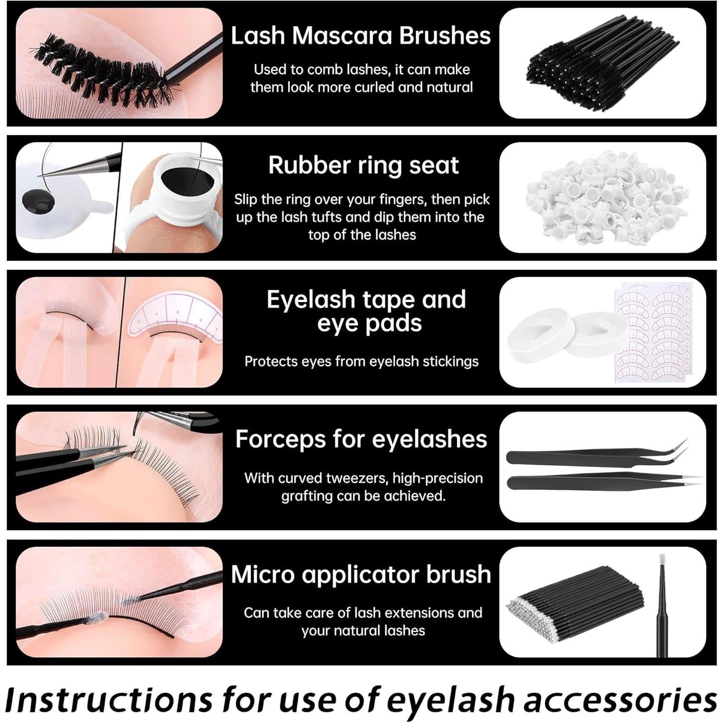 Kit de Extensión de Pestañas Rose Manor para Principiantes