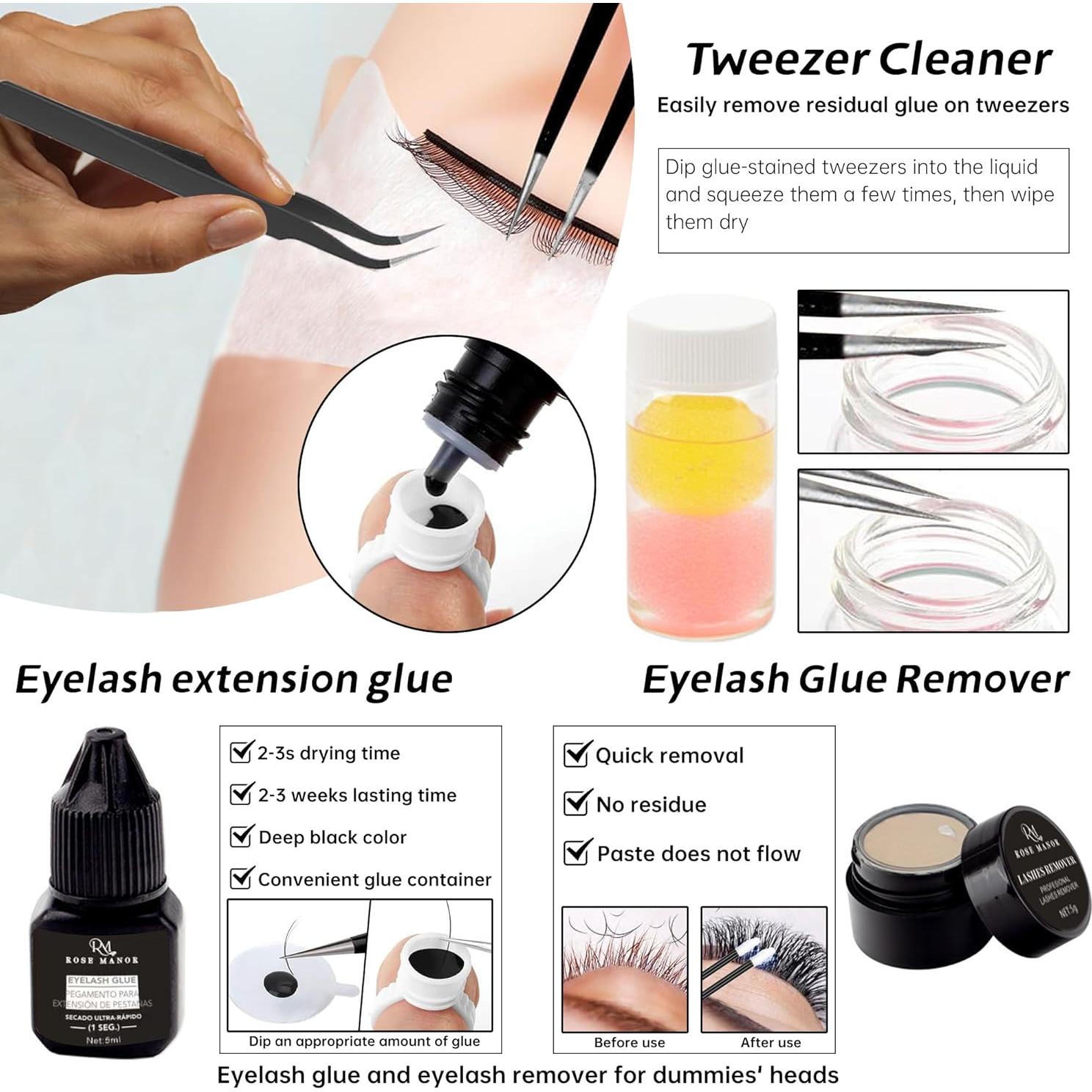 Kit de Extensión de Pestañas Rose Manor para Principiantes