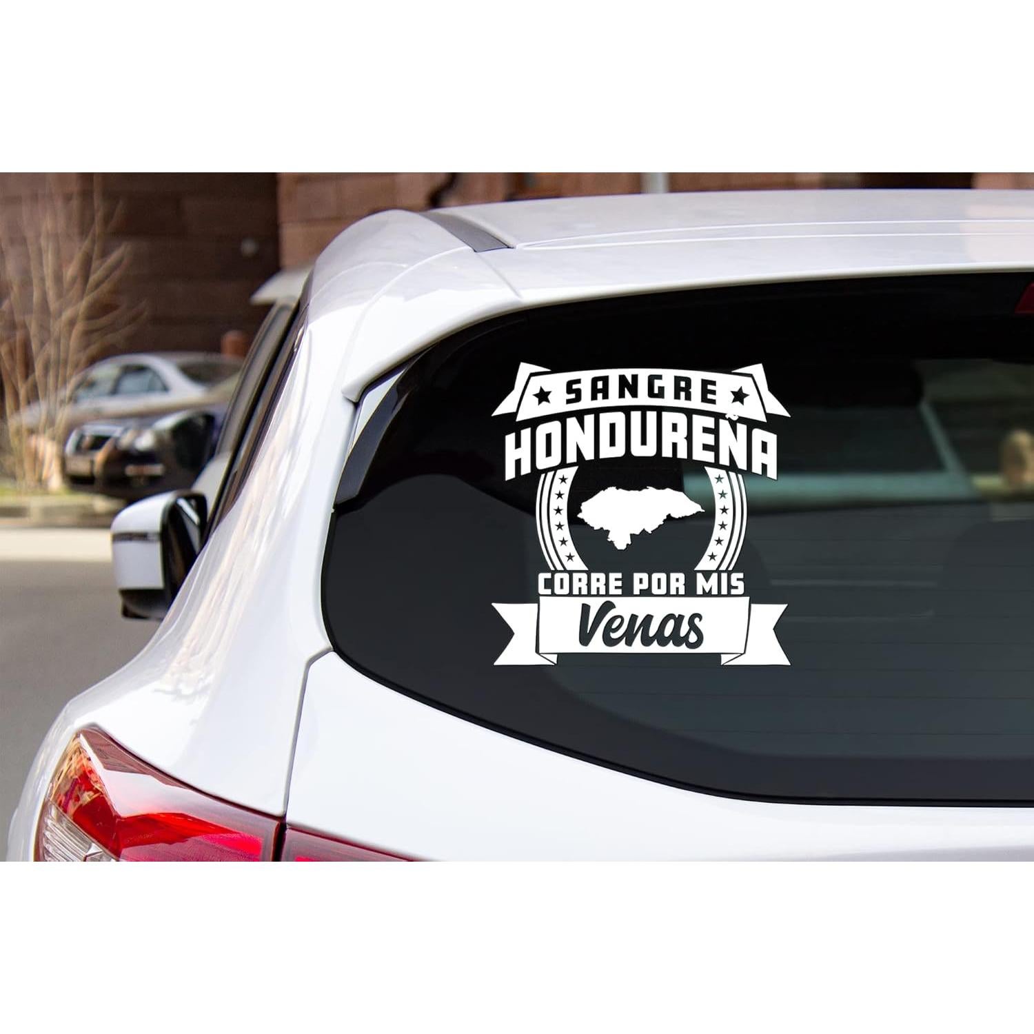 Calcomanía para Autos Sangre Hondureña 12.7 cm - Herencia Latina