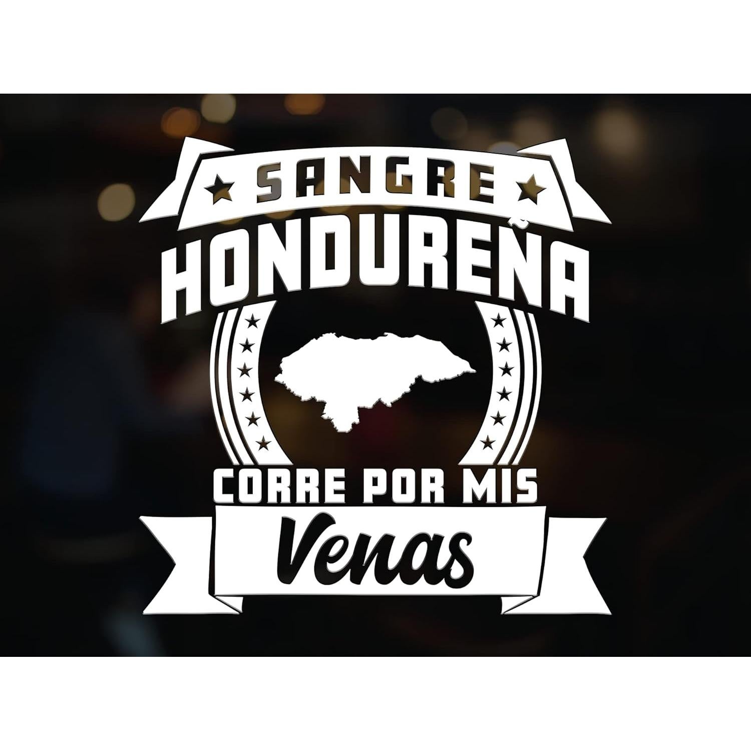 Calcomanía para Autos Sangre Hondureña 12.7 cm - Herencia Latina