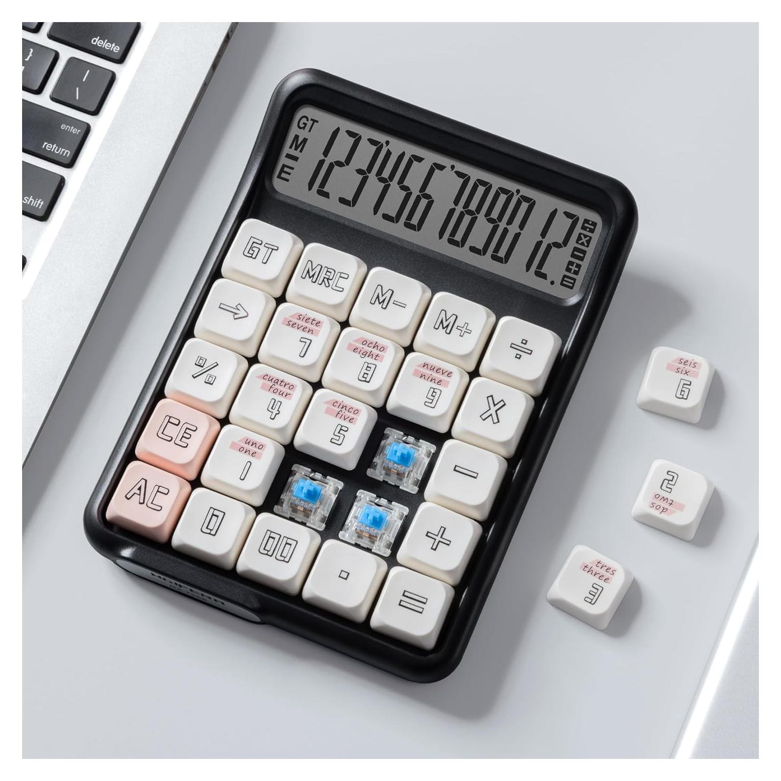 Calculadora de Escritorio NGIFERA RZ.7258 LCD 12 Dígitos Ergonómica