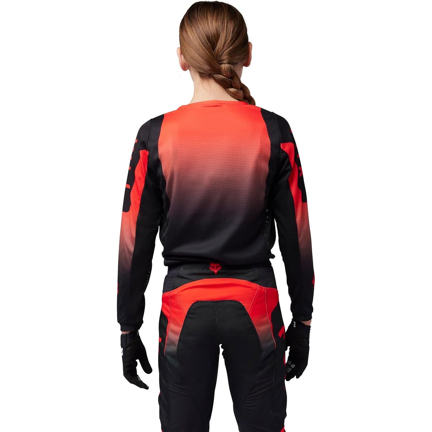 Jersey de Motocross Fox Racing 180 Juvenil Rojo Fluorescente