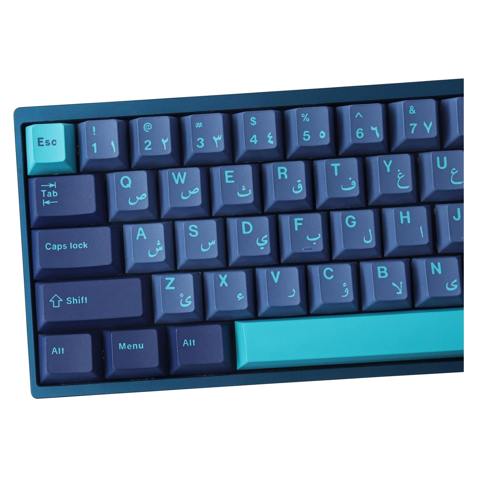 Teclas PBT Tsungup 134 Teclas Cherry Mar Arábigo 7U