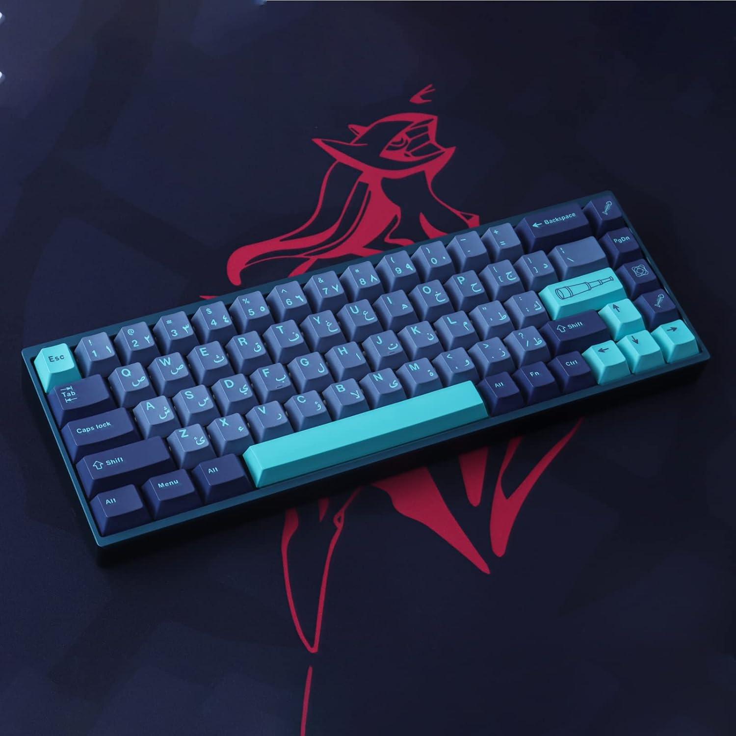 Teclas PBT Tsungup 134 Teclas Cherry Mar Arábigo 7U