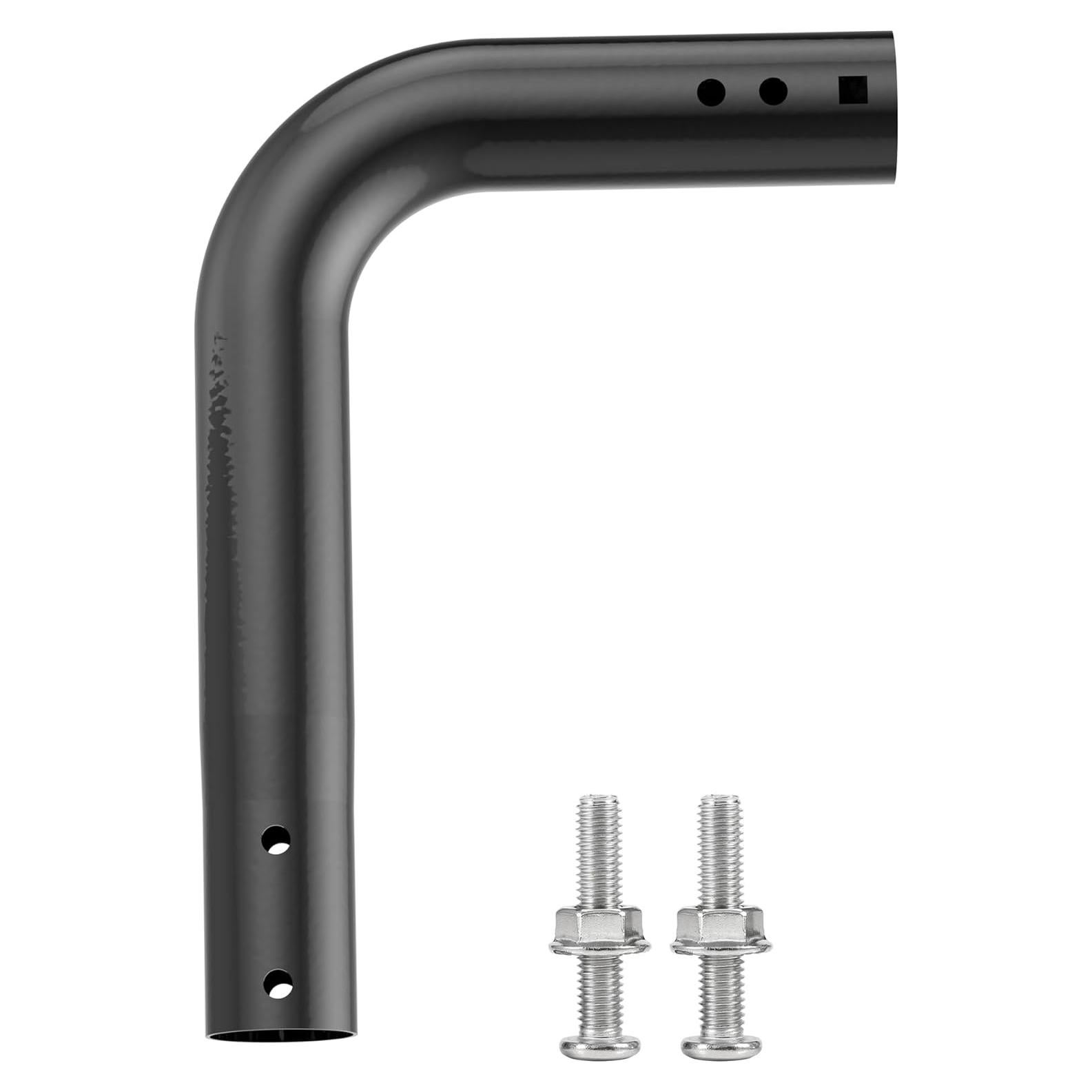 Tubo de Montaje de Antena eoqo 90° Negro 35.56 cm Hierro