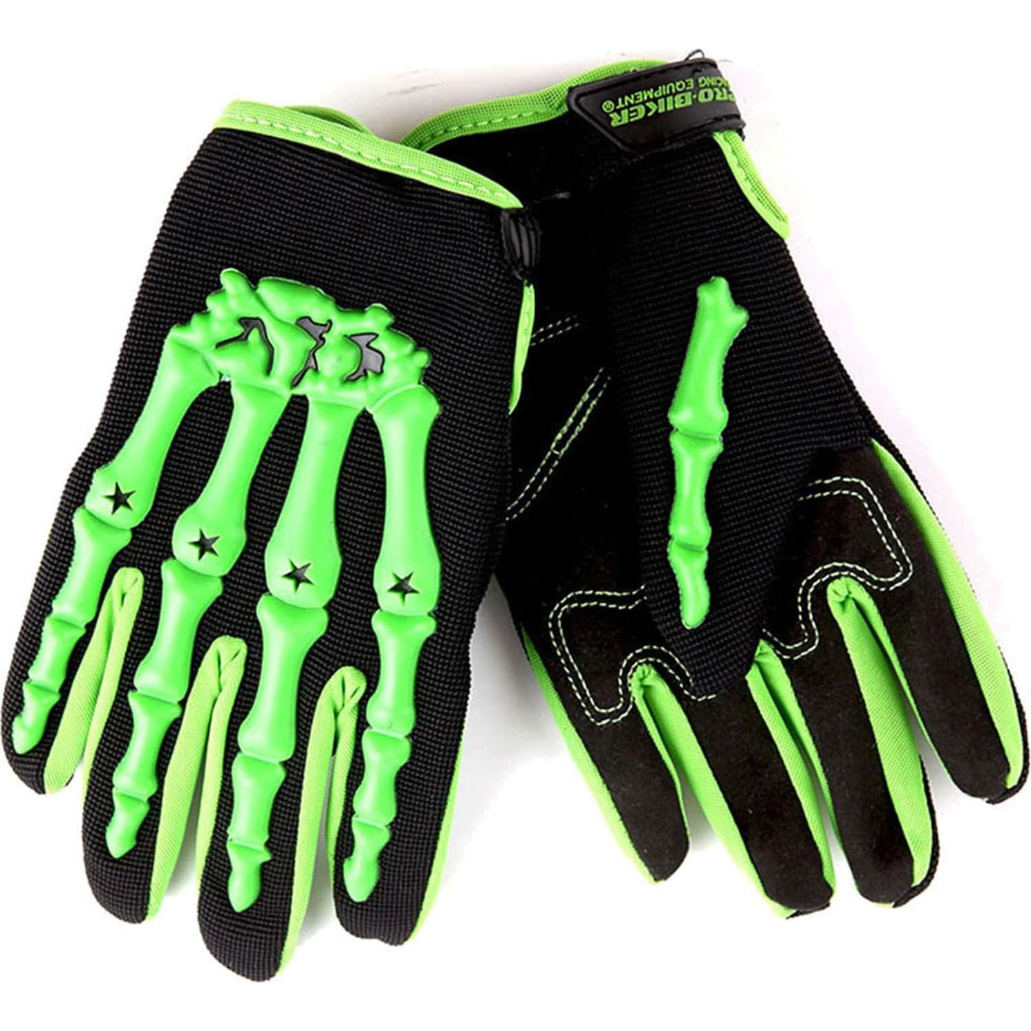 Guantes de Motocross 1Storm Juvenil MX BMX Negro
