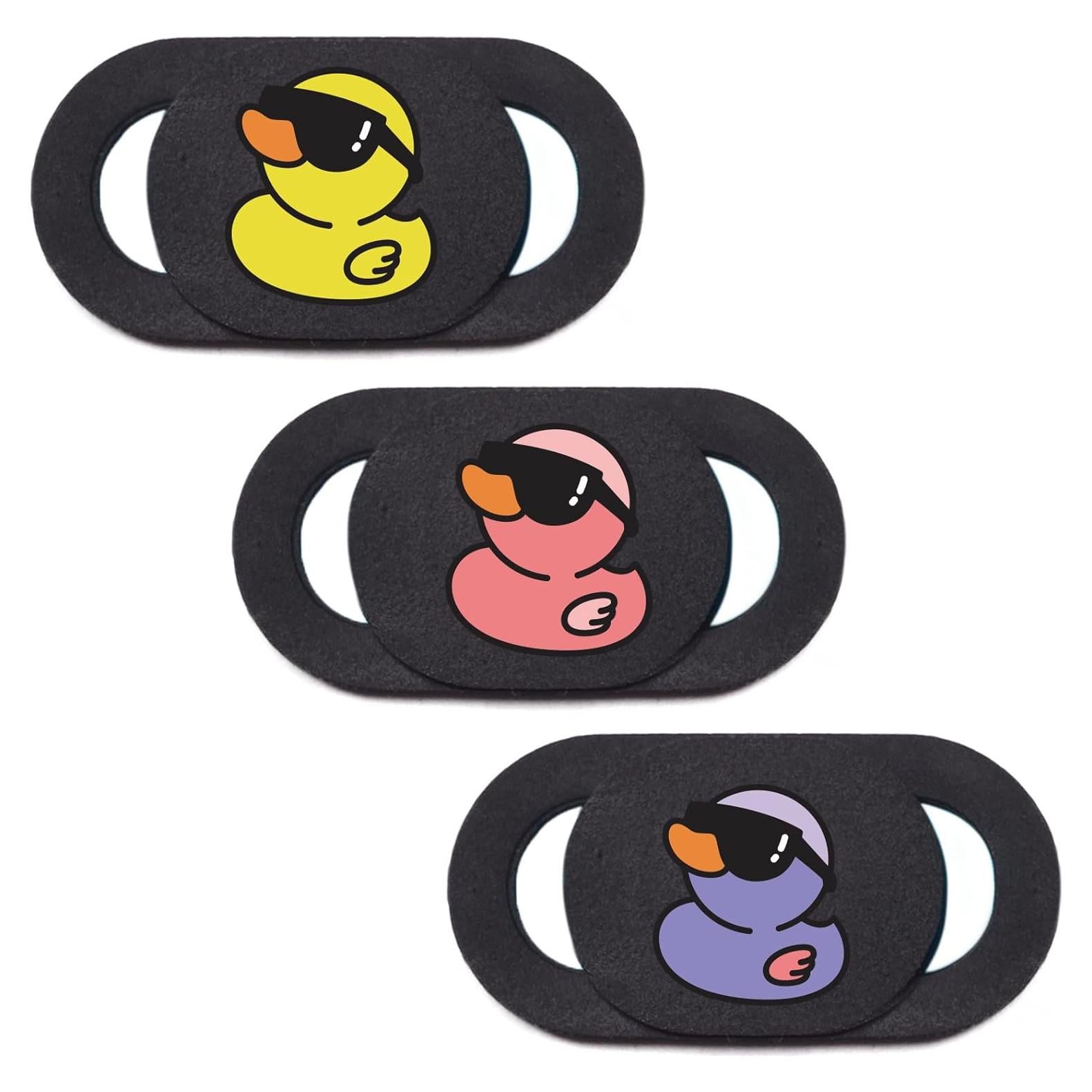 Cubierta de Webcam VeekyVicky Pato Ultra Delgado 3 Paquetes