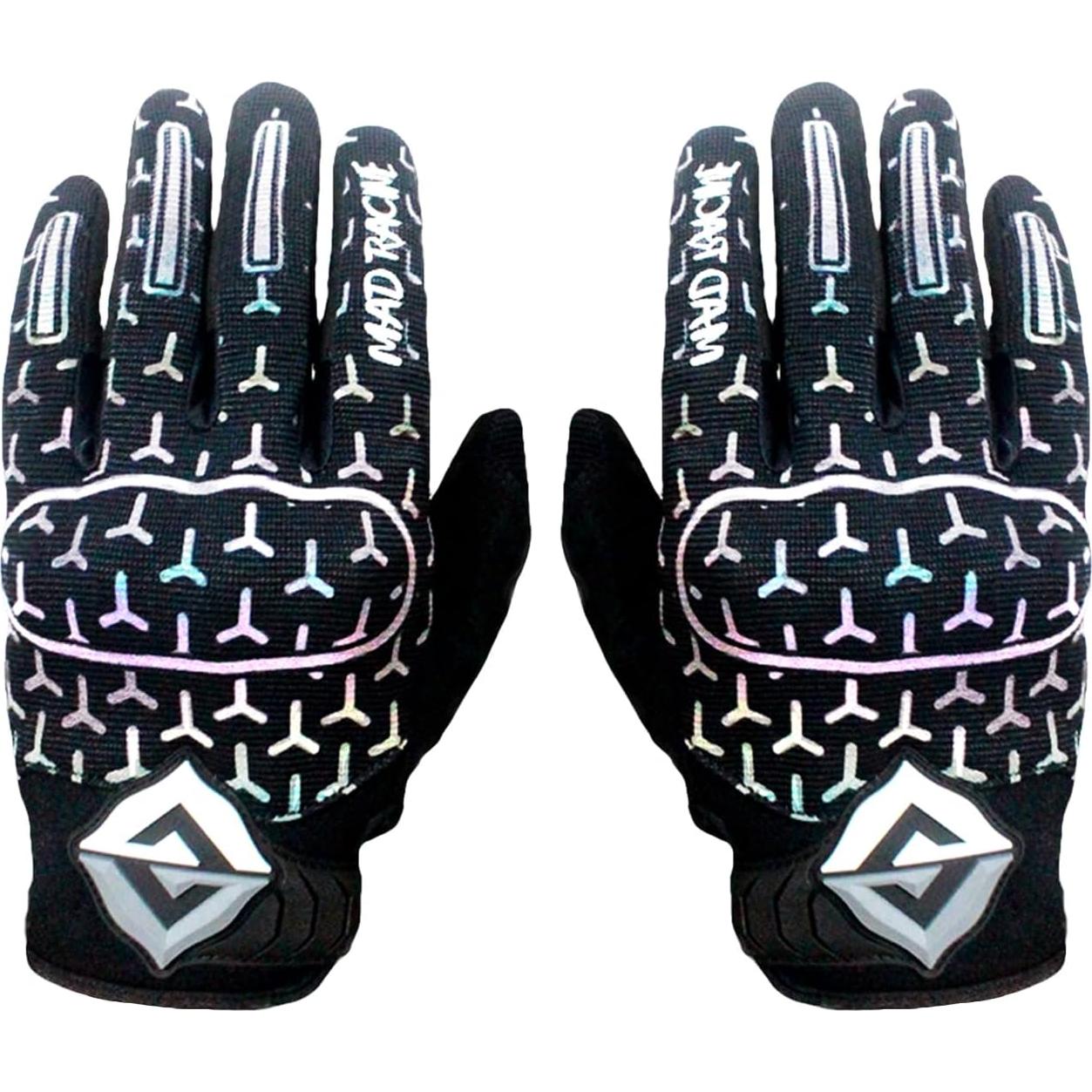 Guantes de Motocicleta DUFFOBAN Medianos Negros Reflectantes