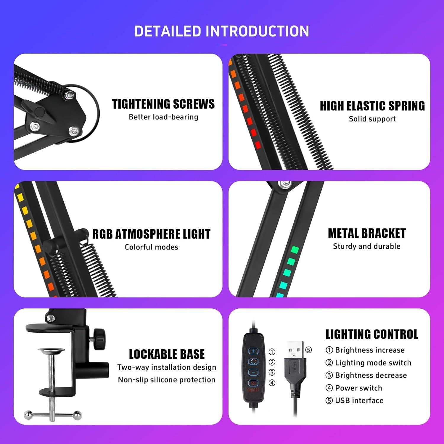 Micrófono Dinámico Micfuns M338-A USB/XLR para PC